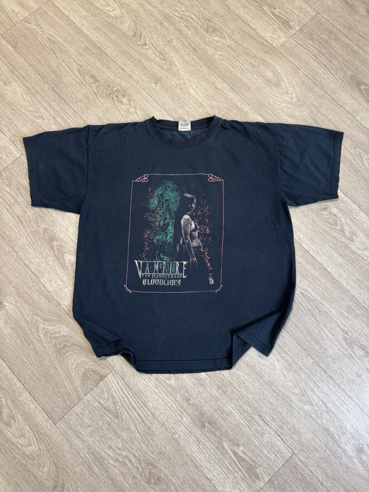 🔷Vintage Vampire The Masquerade Bloodlines Promo T-shirt 90s