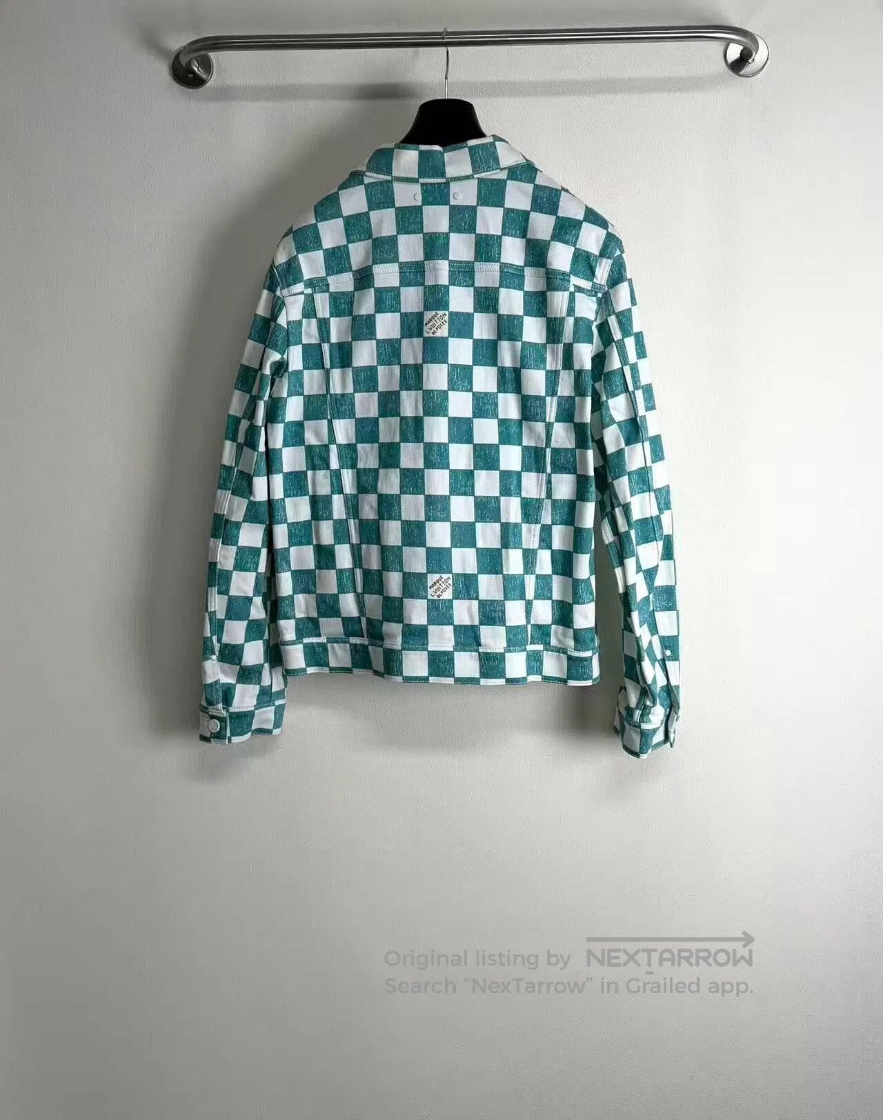 Louis Vuitton louis vuitton white green checkered denim jacket. Size US L / EU 52-54 / 3 - 2 Thumbnail