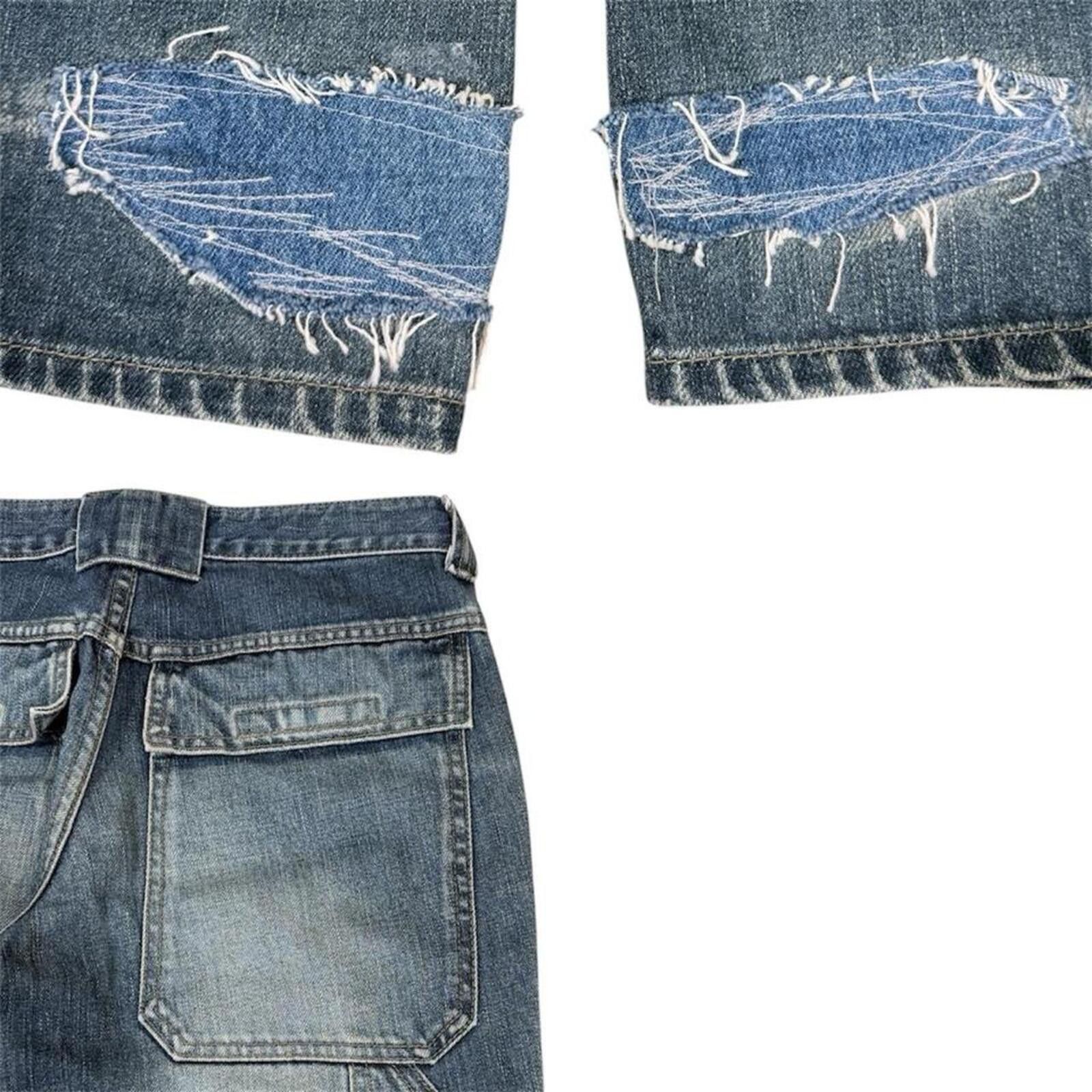 Lee Rare vintage Lee baggy style biker denim jeans Size 28" / US 6 / IT 42 - 8 Thumbnail