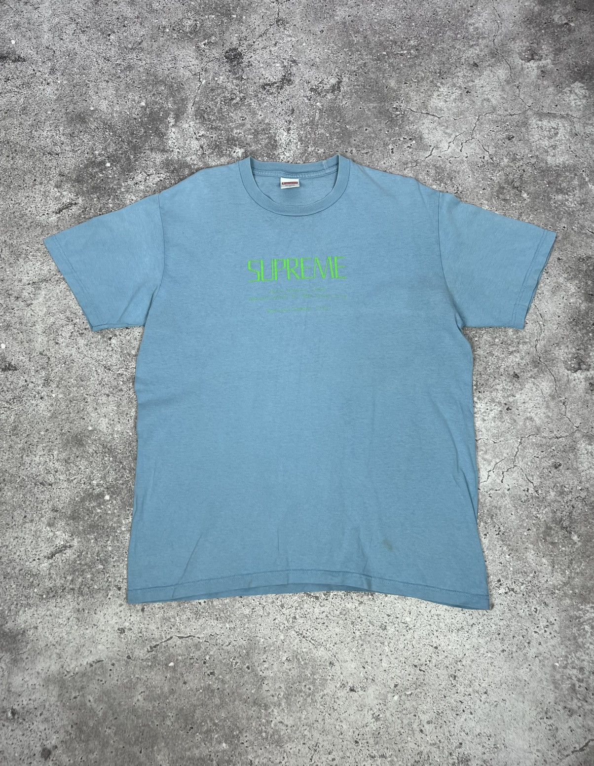 Supreme Supreme Anno Domini Tee Light Blue T-shirt Size US M / EU 48-50 / 2 - 1 Thumbnail