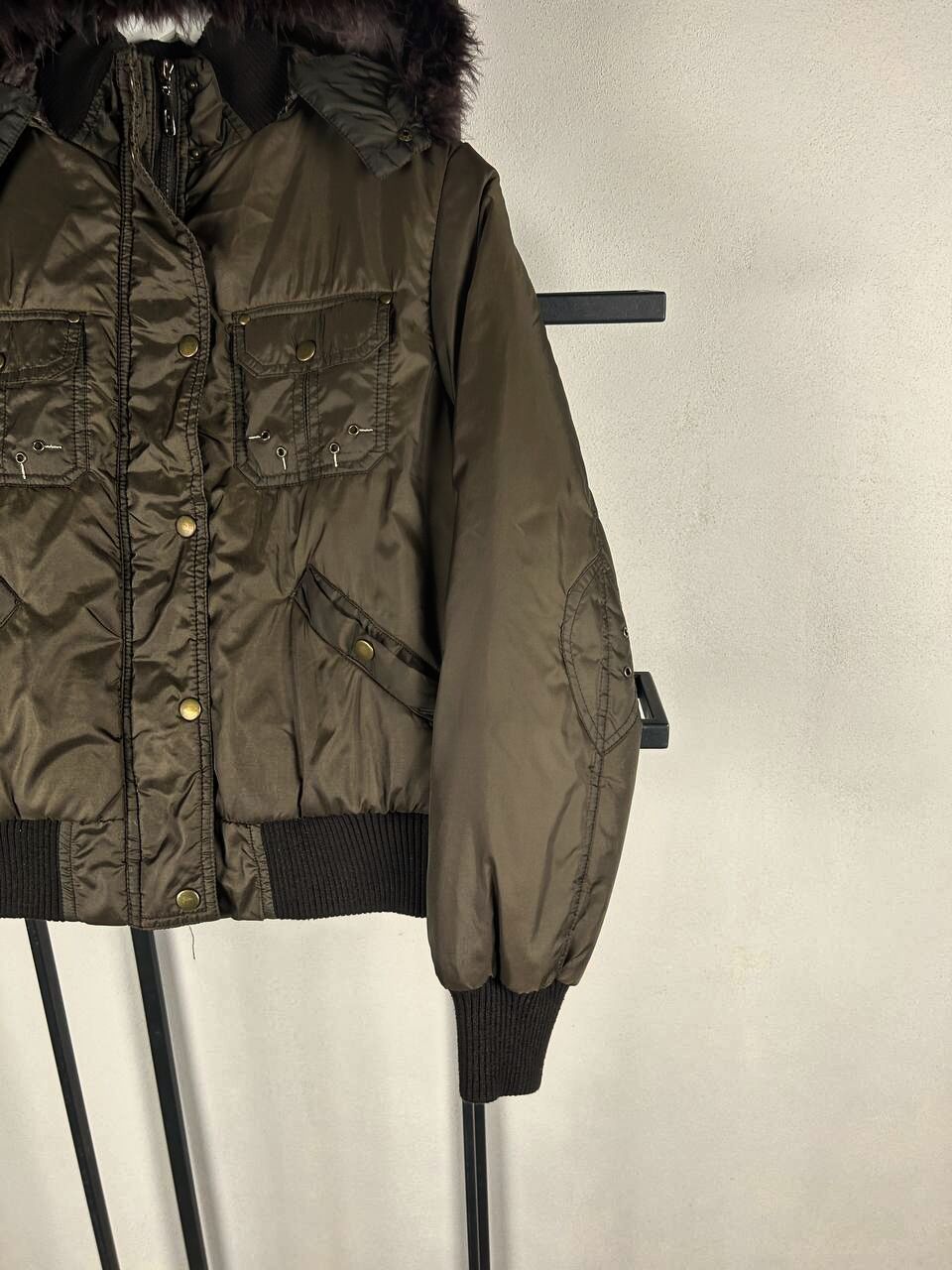 Vintage Puffer Jacket Fur Hood Military Utility Y2K Core Winter Size US M / EU 48-50 / 2 - 6 Thumbnail