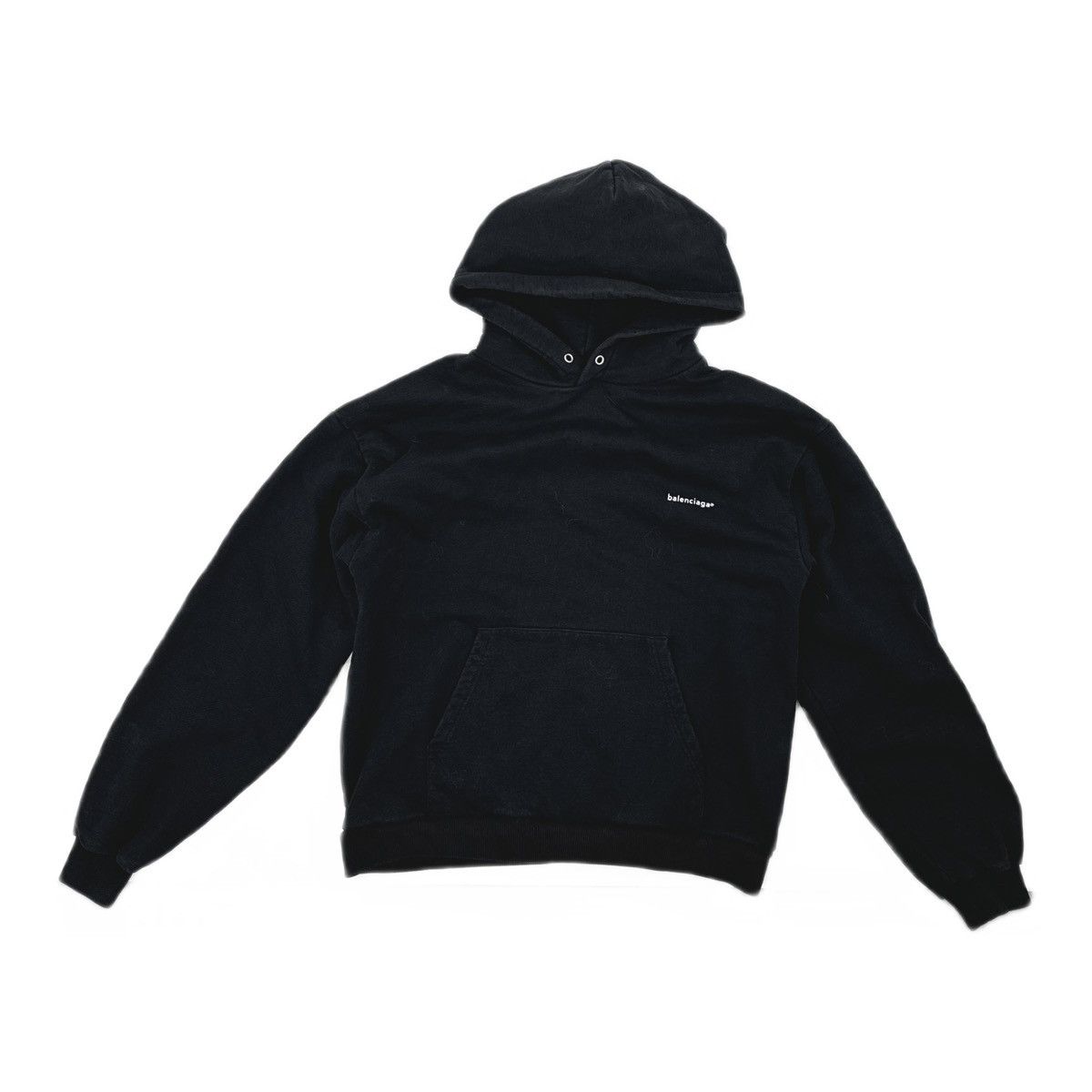 Balenciaga Balenciaga Chest Small Logo Black Hoodie Size US M / EU 48-50 / 2 - 1 Thumbnail