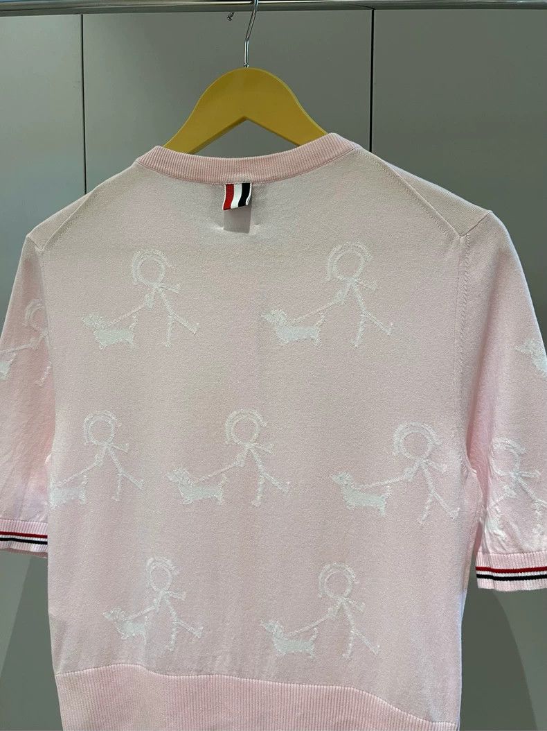 Thom Browne Thom browne Cherry blossom pink line villain stripe medium- Size S / US 4 / IT 40 - 5 Thumbnail
