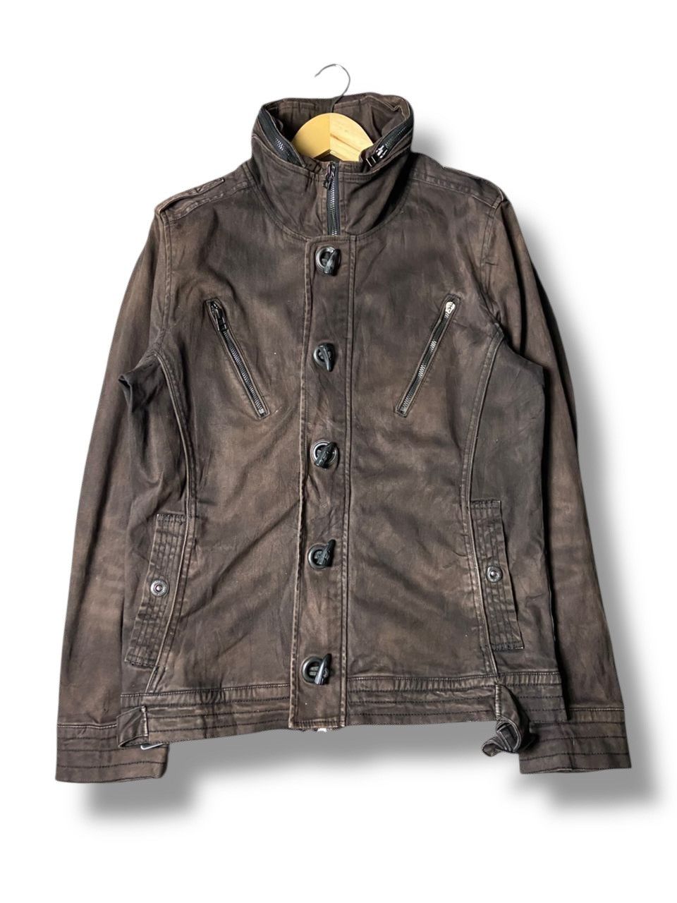 In The Attic Vintage In The Attic Punk Buttoned Jacket (156) Size US L / EU 52-54 / 3 - 1 Thumbnail