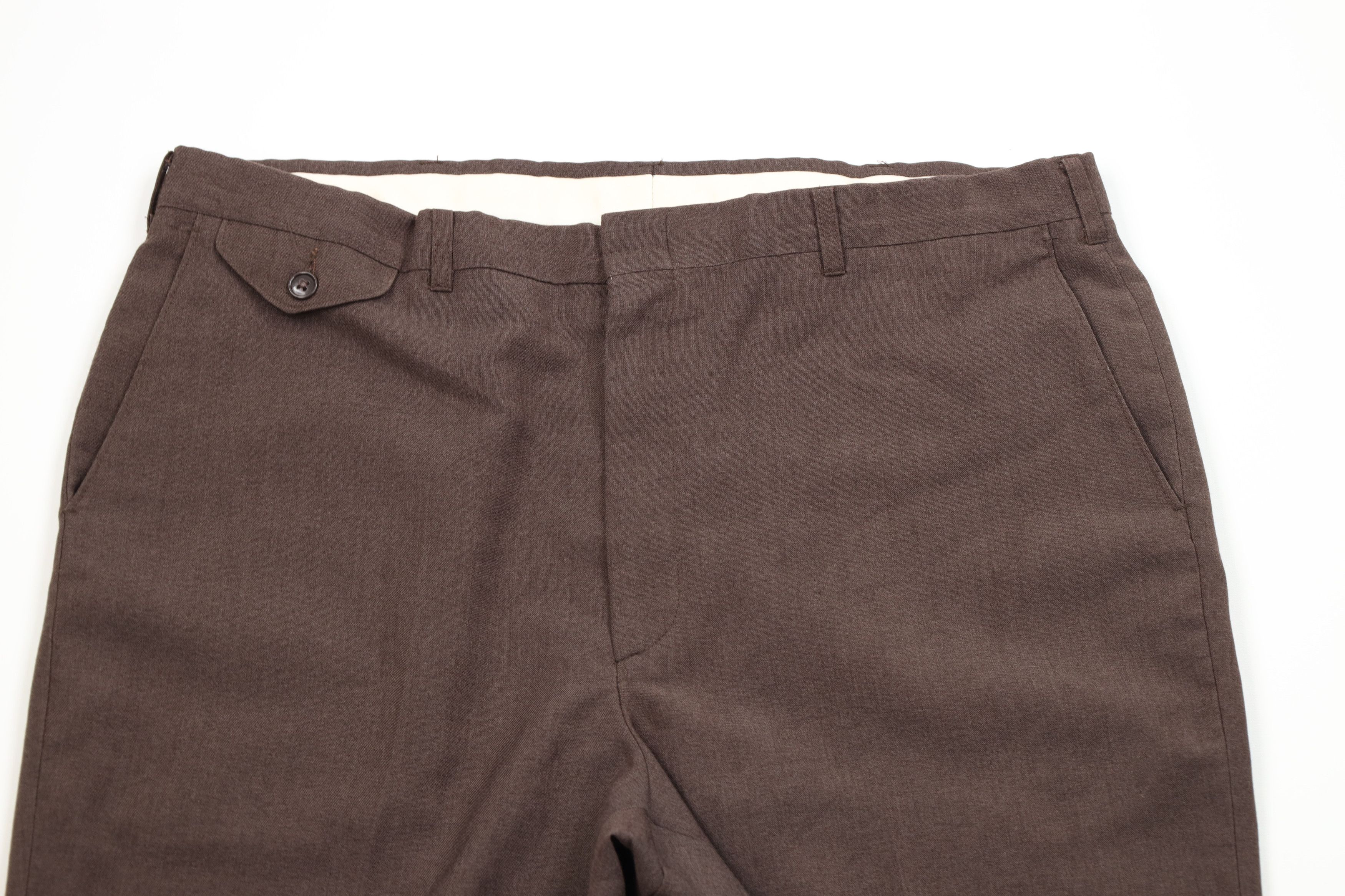 Vintage Vintage 90s Streetwear Wool Blend Wide Leg Chino Pants Size US 38 / EU 54 - 2 Thumbnail