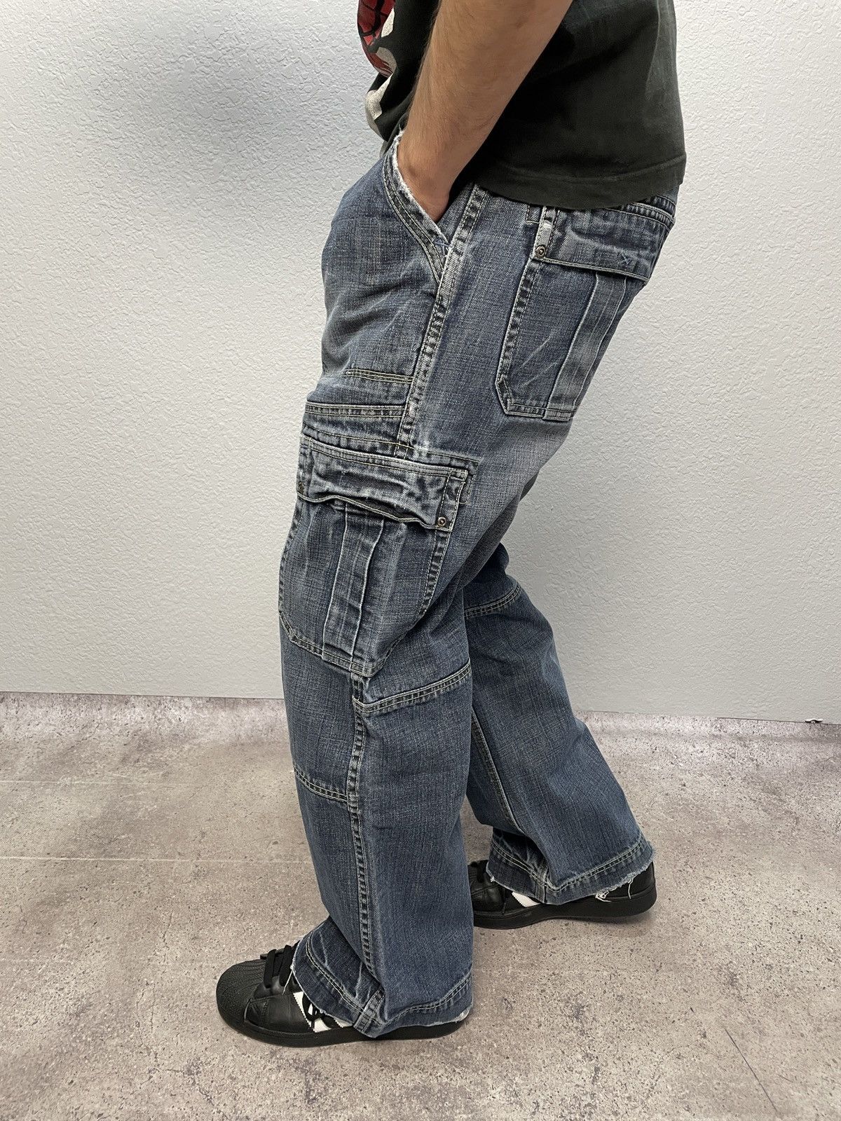 Diesel × Japanese Brand × Vintage Vintage Junya Watanabe Balenciaga Style Distressed Jeans Size US 32 / EU 48 - 12 Thumbnail