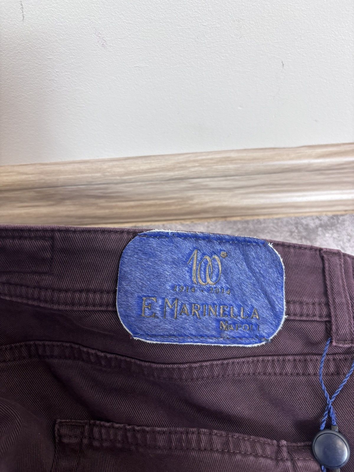 E. Marinella E. Marinella Men’s NWT Burgundy Slim Straight Pants Jeans Size US 30 / EU 46 - 20 Thumbnail