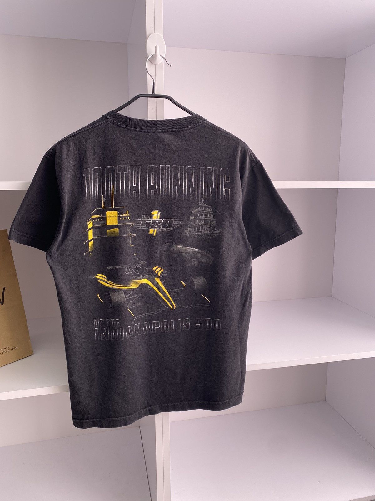 Band Tees × Vintage Vintage Indianapolis Racing overprinted Tee Size US M / EU 48-50 / 2 - 2 Thumbnail