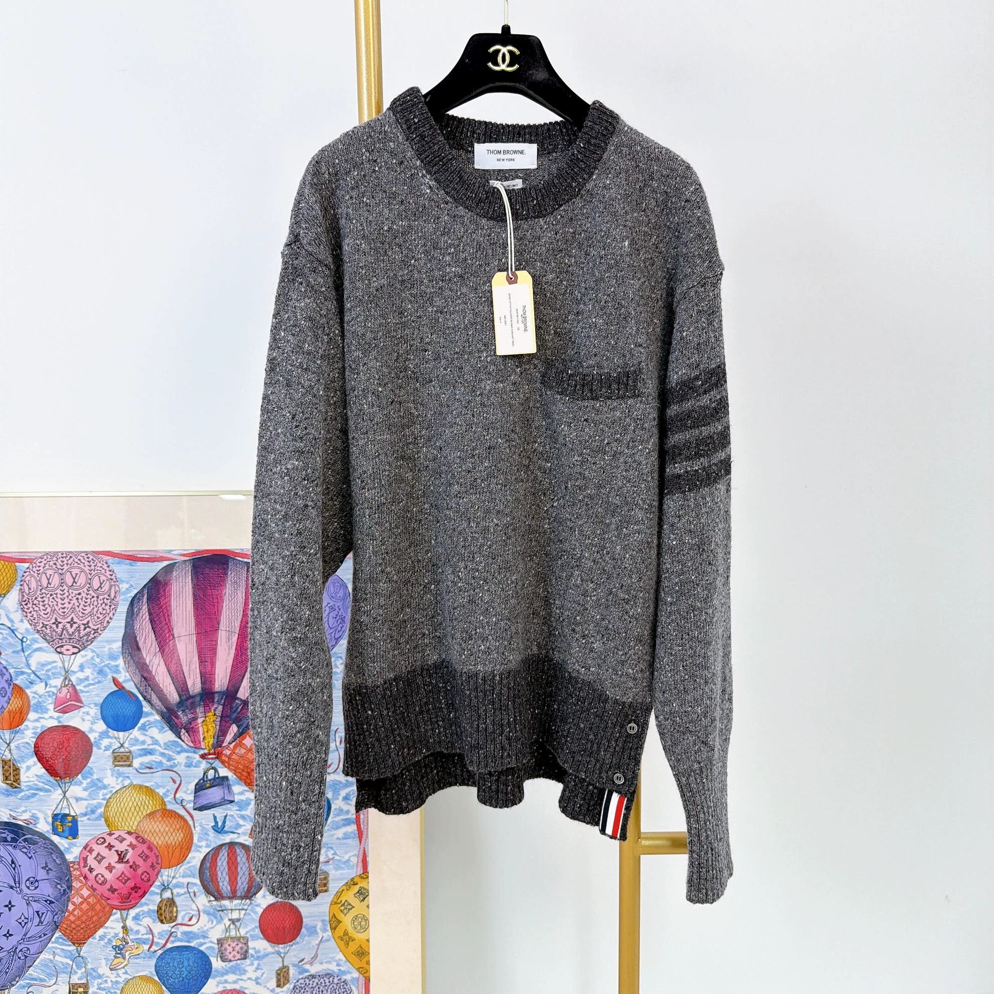Thom Browne Thom Browne Gray Pullover 4 New w/ Tags Size S / US 4 / IT 40 - 1 Thumbnail