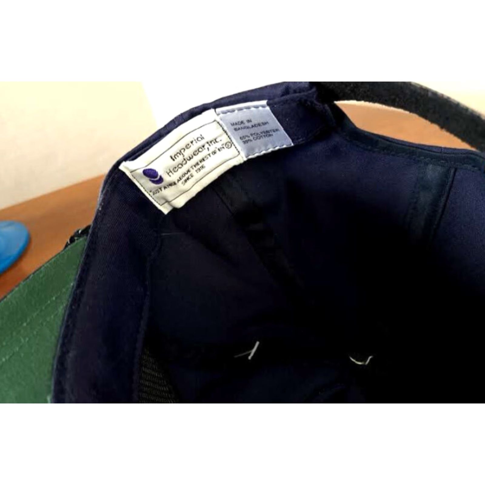 Vintage Imperial US Senior Open 1995 Congressional Hat Golf Baseball Cap Blue Adjustable NWT Men Leather Strap Canvas Solid Size ONE SIZE - 6 Thumbnail