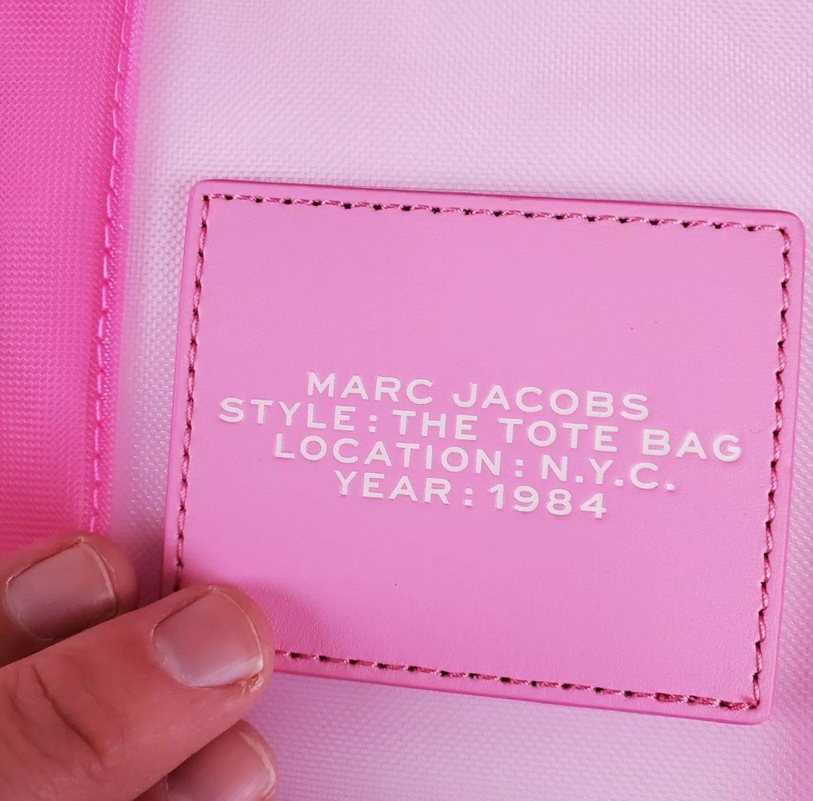 Marc Jacobs Marc Jacob’s Pink Tote Bag Size ONE SIZE - 4 Thumbnail