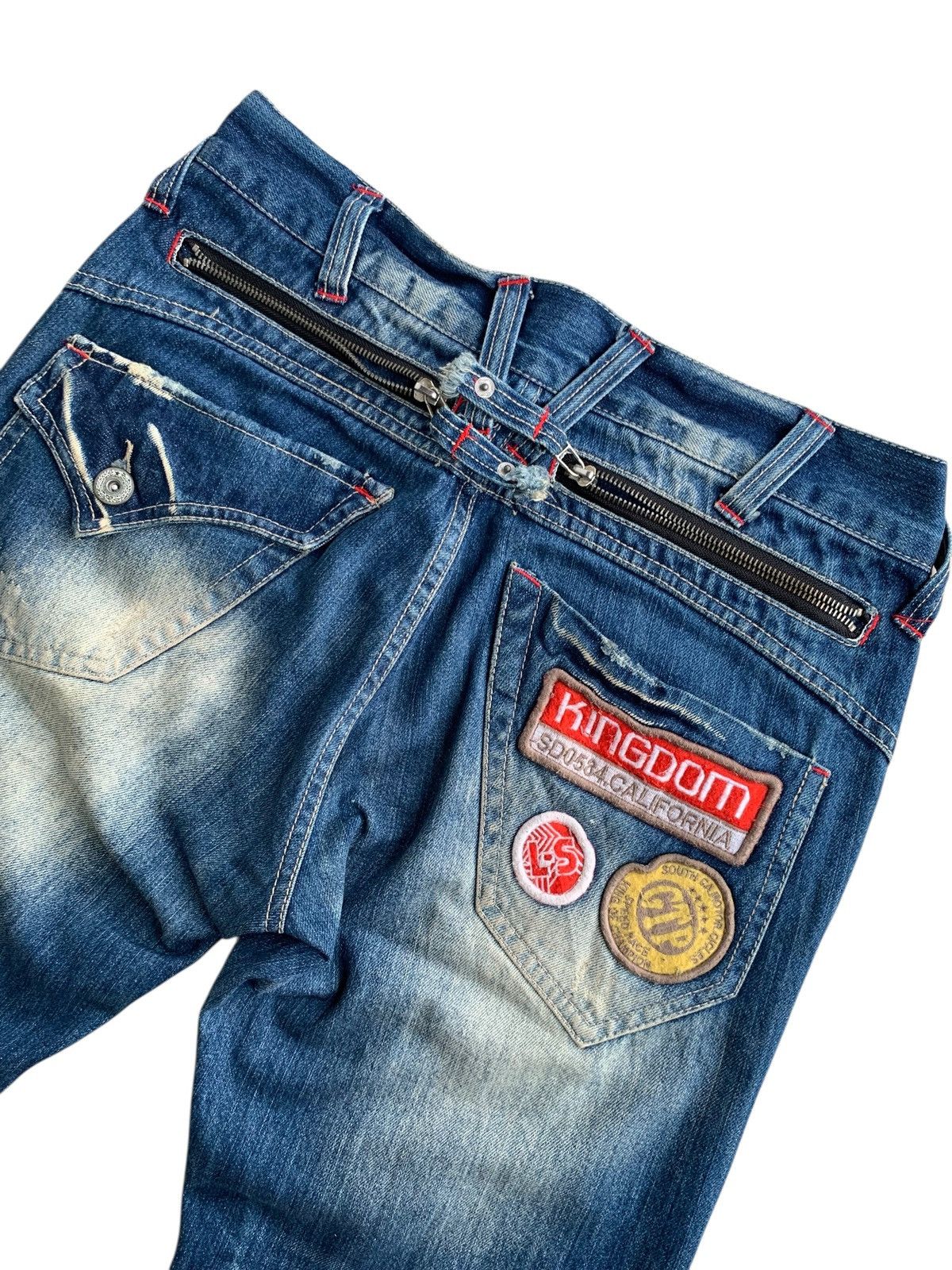 If Six Was Nine Vintage Lucky Store Patches Avant Garde Jeans 🇯🇵 Size US 34 / EU 50 - 16 Thumbnail