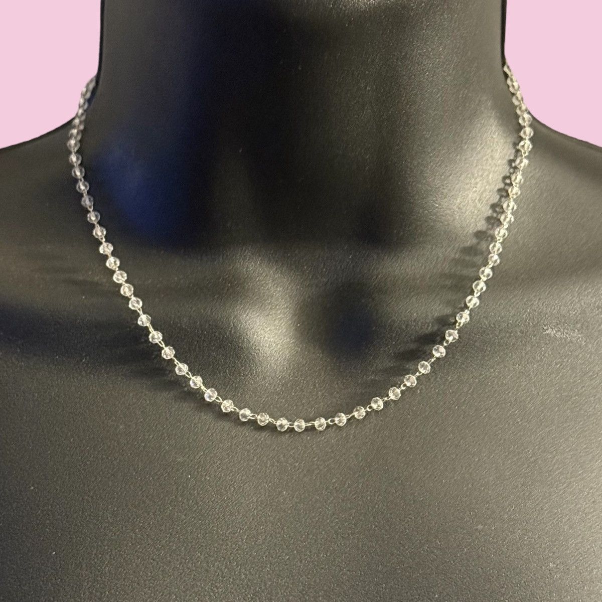 Other Frenzy clear crystal chain necklace Size ONE SIZE - 1 Thumbnail