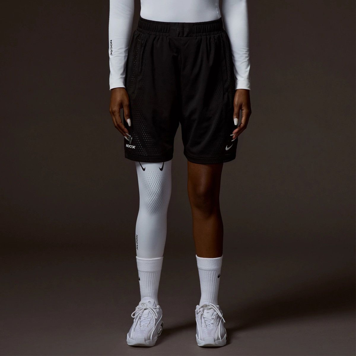 Drake × NOCTA × Nike Nocta x Nike - White Men's SingleLeg Basketball Tight size M Size US 30 / EU 46 - 1 Thumbnail