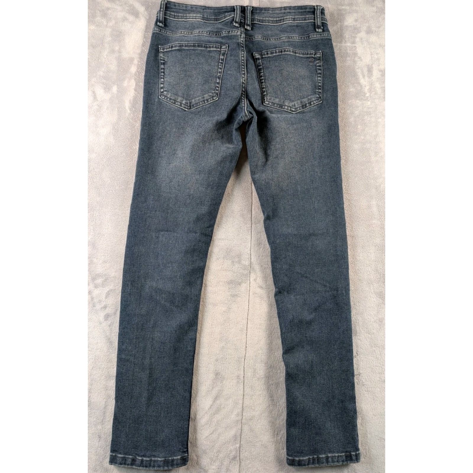 Denime The Perfect Jean NYC Jeans Mens 29x29 Dark Blue Skinny Fit Stretch Denim Pants Size US 29 - 7 Thumbnail