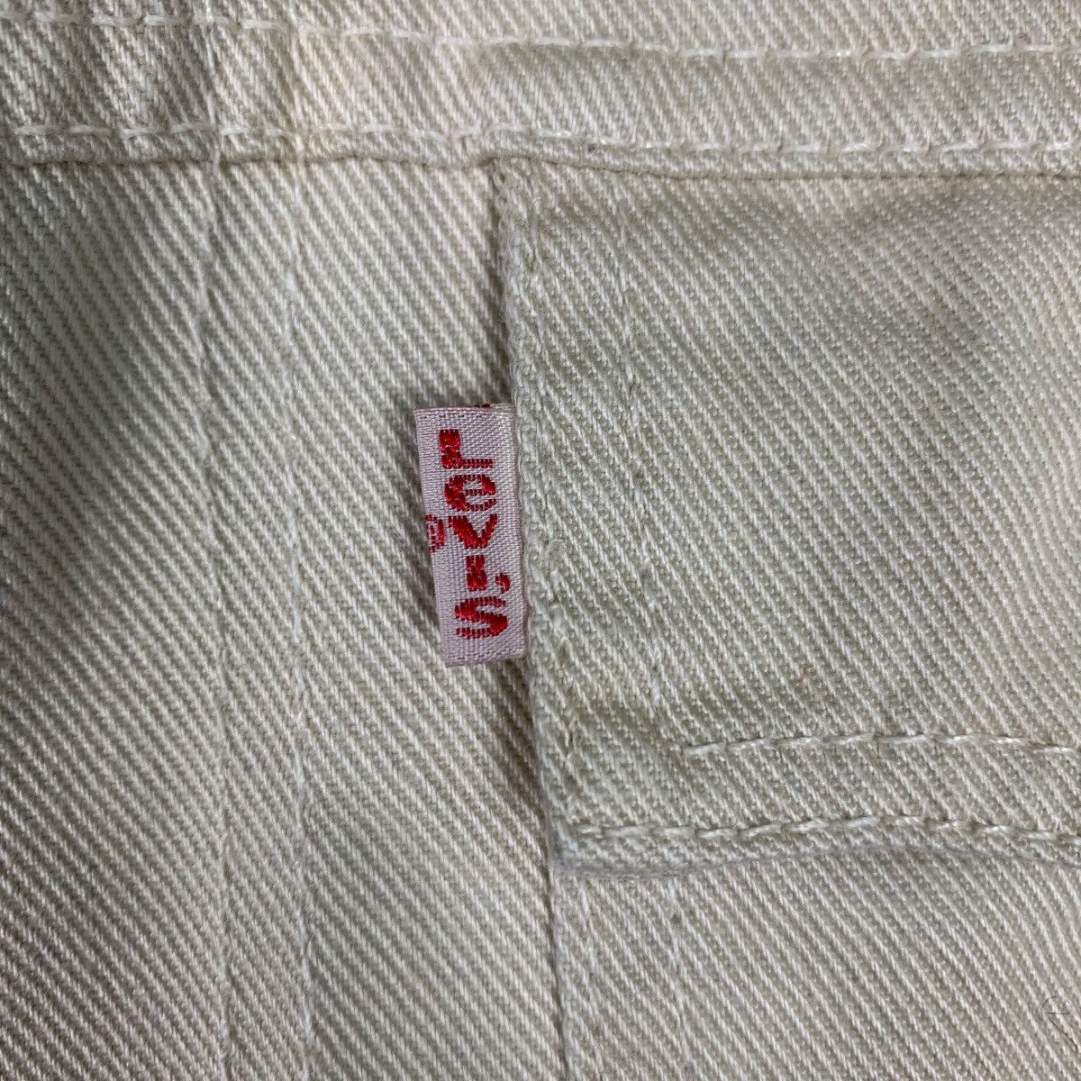 Levi's LEVIS Red Fleece Lined Beige Denim Jacket #1931-C84 Size M / US 6-8 / IT 42-44 - 15 Thumbnail