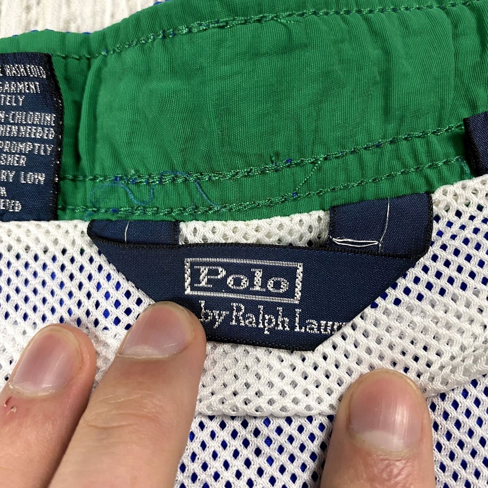 Polo Ralph Lauren VINTAGE Polo Ralph Lauren Swimwear Trunks BLUE 6" INSEAM Classic SIZE XL Mens Size US XL / EU 56 / 4 - 3 Thumbnail