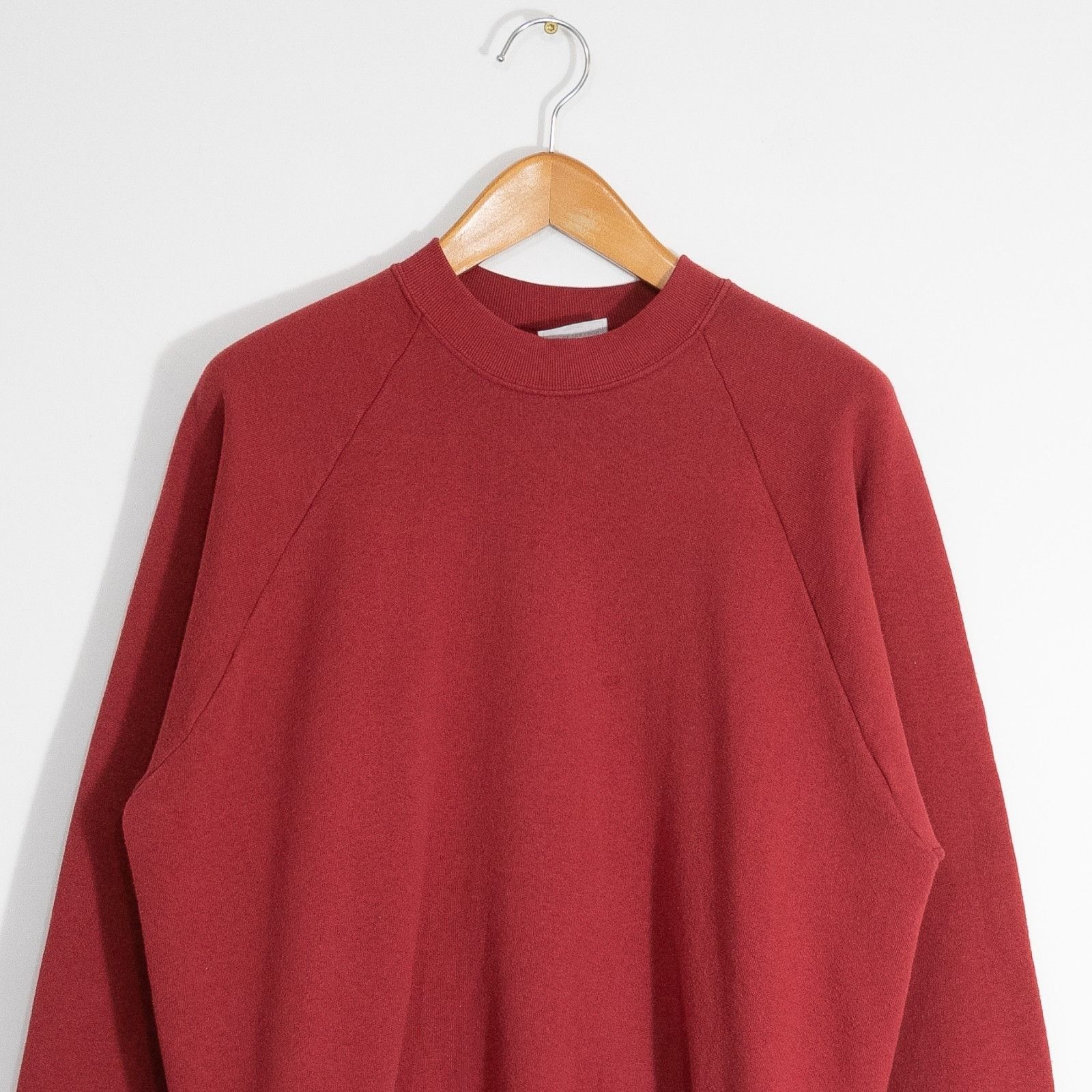 Vintage Vintage 90s Fruit of the Loom Blank Sweatshirt XL - Raglan Size US XL / EU 56 / 4 - 2 Thumbnail