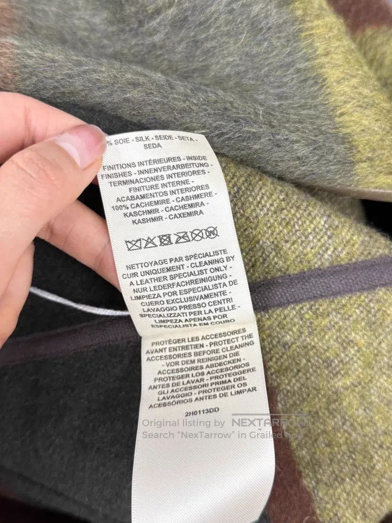 Hermes Hermes Patchwork cashmere and mohair coat Size XXS / US 00 / IT 34 - 6 Thumbnail