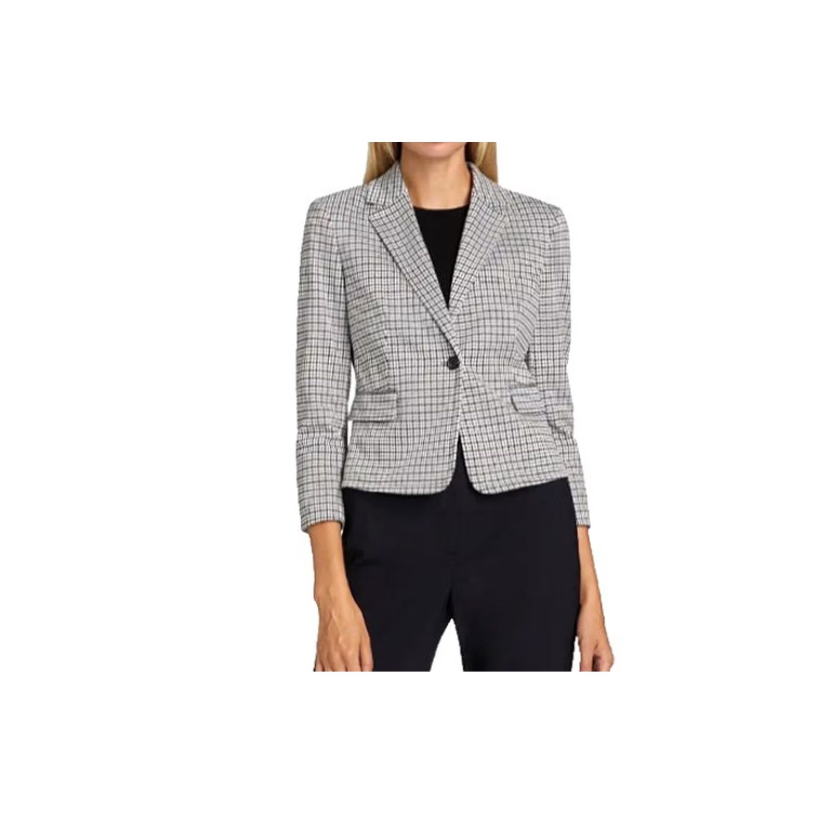 Theory Theory Blazer Size 8 Cinder Multi Houndstooth Stretch Womens Size M / US 6-8 / IT 42-44 - 2 Thumbnail
