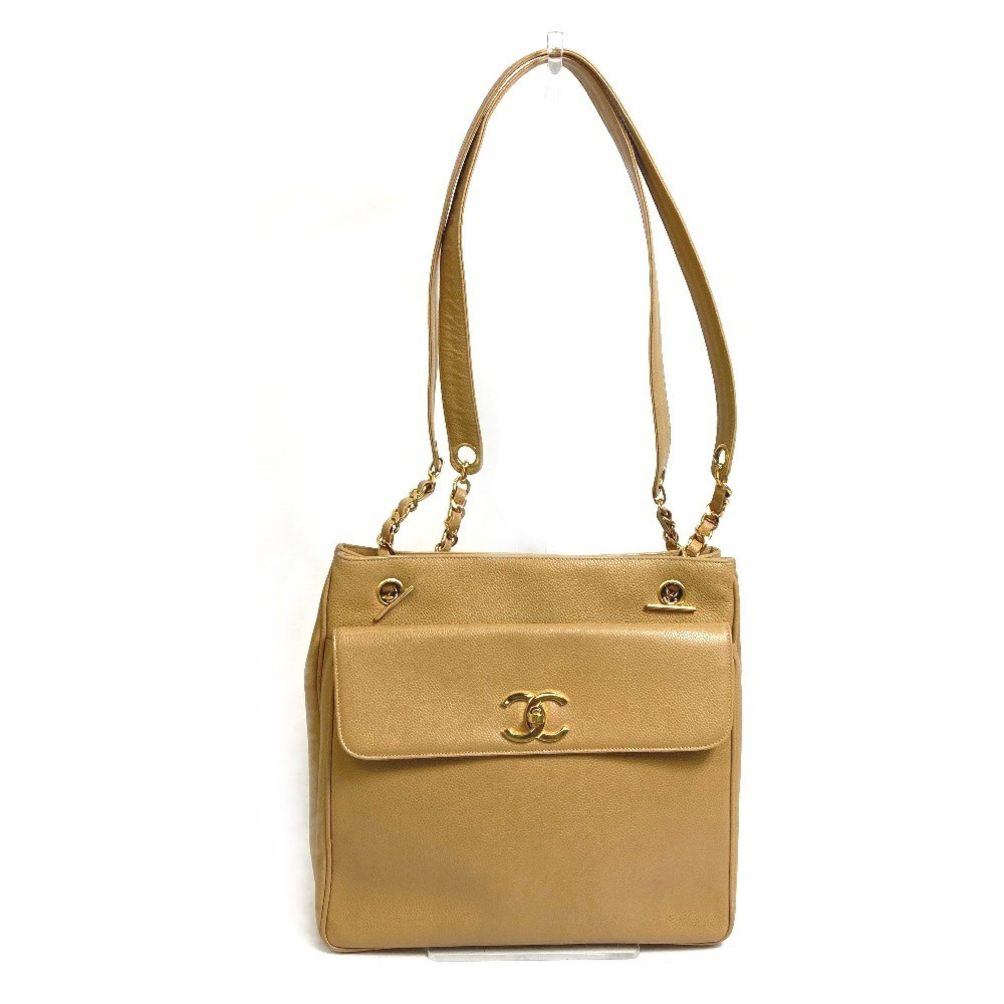 Chanel Chanel CC Mark bag shawl Shoulder Bag Beige GoldHardware Size ONE SIZE - 1 Thumbnail
