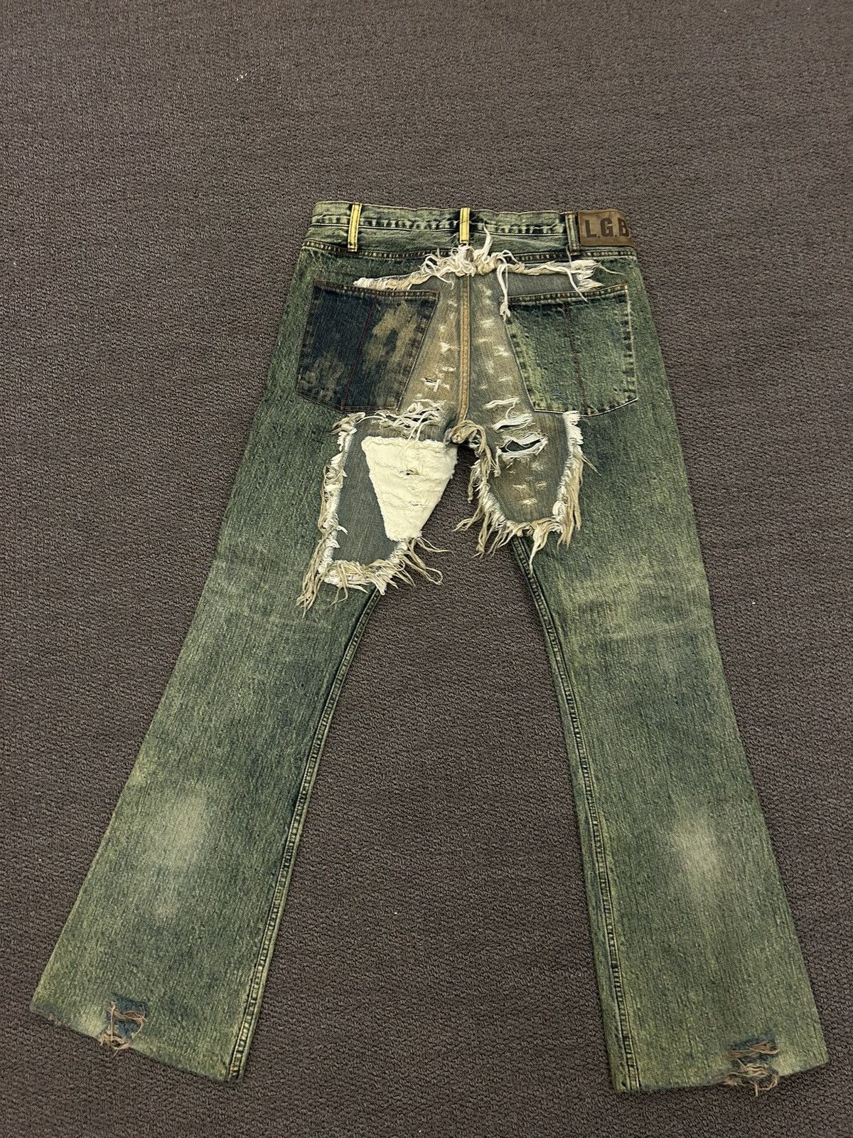Le Grande Bleu (L.G.B.) L.G.B Crazy Wolf Denim Size US 32 / EU 48 - 2 Thumbnail