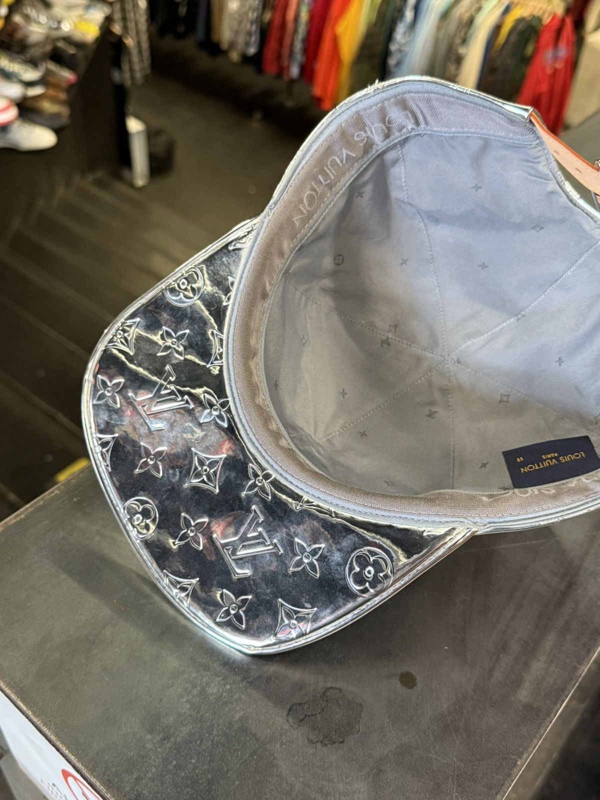 Louis Vuitton LV Cap Silver Mirror Monogram Hat Size ONE SIZE - 3 Thumbnail