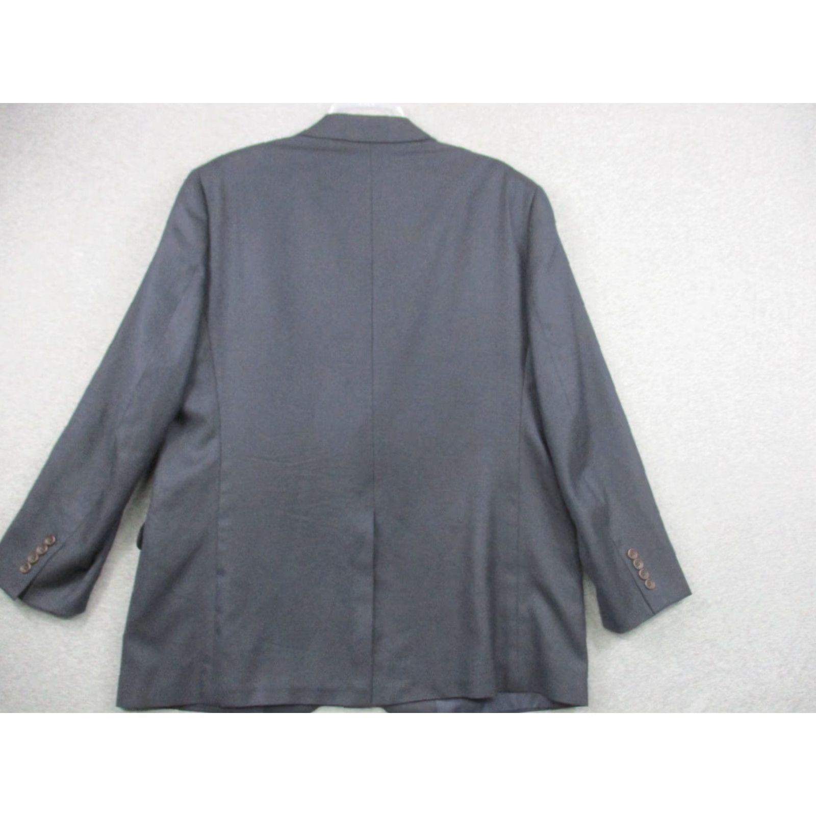 Brooks Brothers Brooks Brothers Makers 1818 Sport Coat Gray Wool 46R Blazer Mens (Jacket) Regular Notch Lapel Four-Button Vintage No? Size 46R - 3 Thumbnail