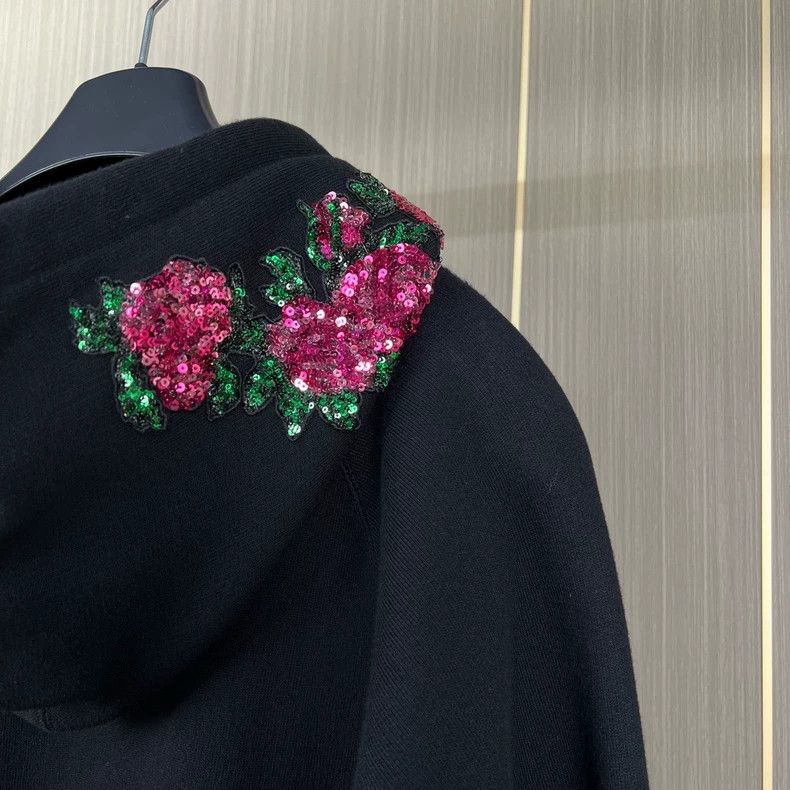 Gucci Gucci Sequin tiger head embroidered hoodie 2502-Nextarrow Size US S / EU 44-46 / 1 - 4 Thumbnail