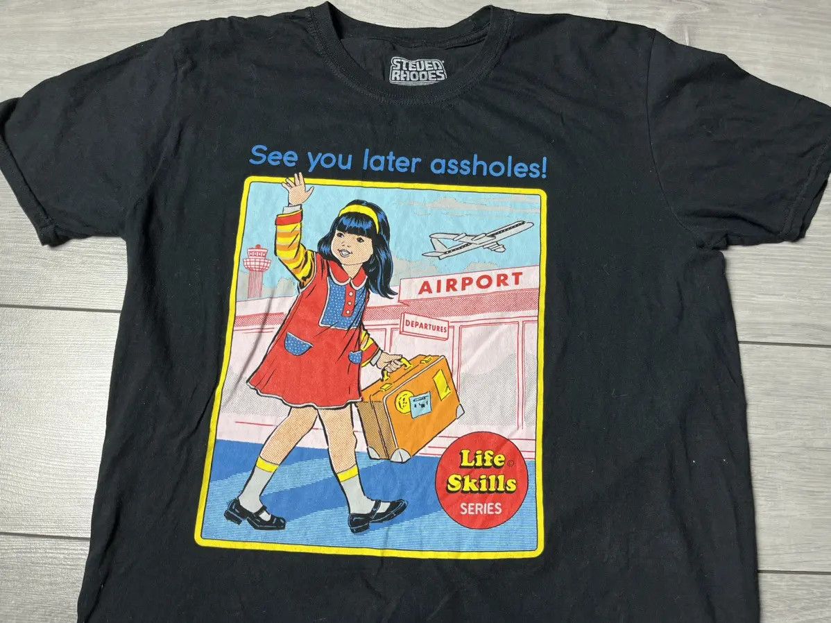 Band Tees Steved Rhodes T-shirt see you later assholes size Large Size US L / EU 52-54 / 3 - 3 Thumbnail