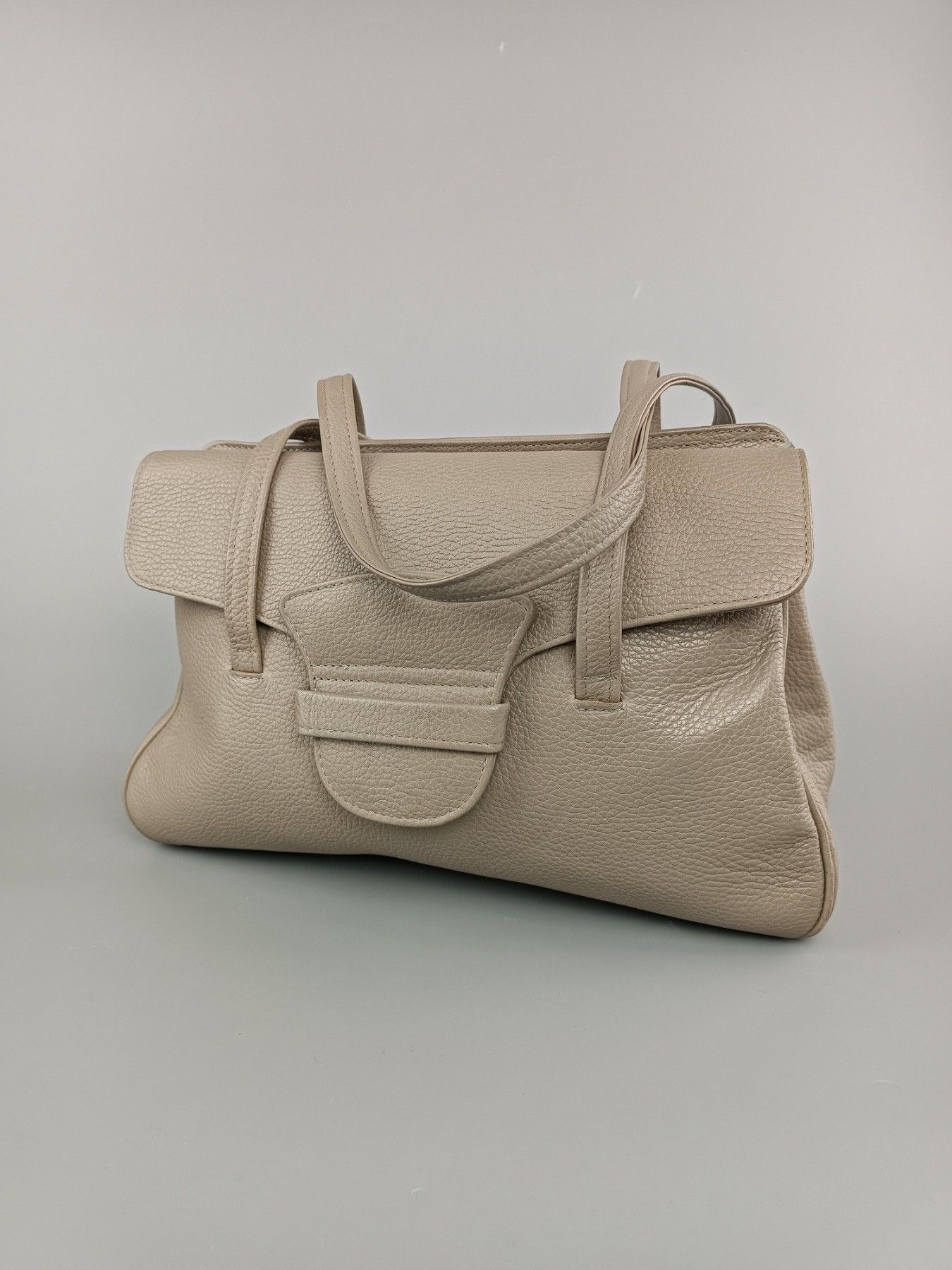Genuine Leather R.Horn Wien Women's Beige Leather Shoulder Bag Size ONE SIZE - 1 Thumbnail