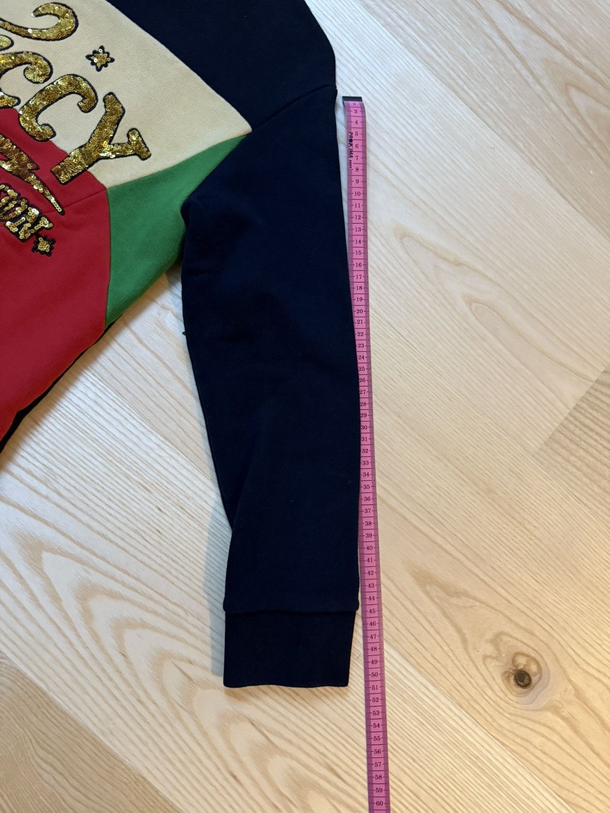 Gucci Gucci Kids Black Cotton Embroidered Sequined Logo Sweatshirt Size ONE SIZE - 9 Thumbnail