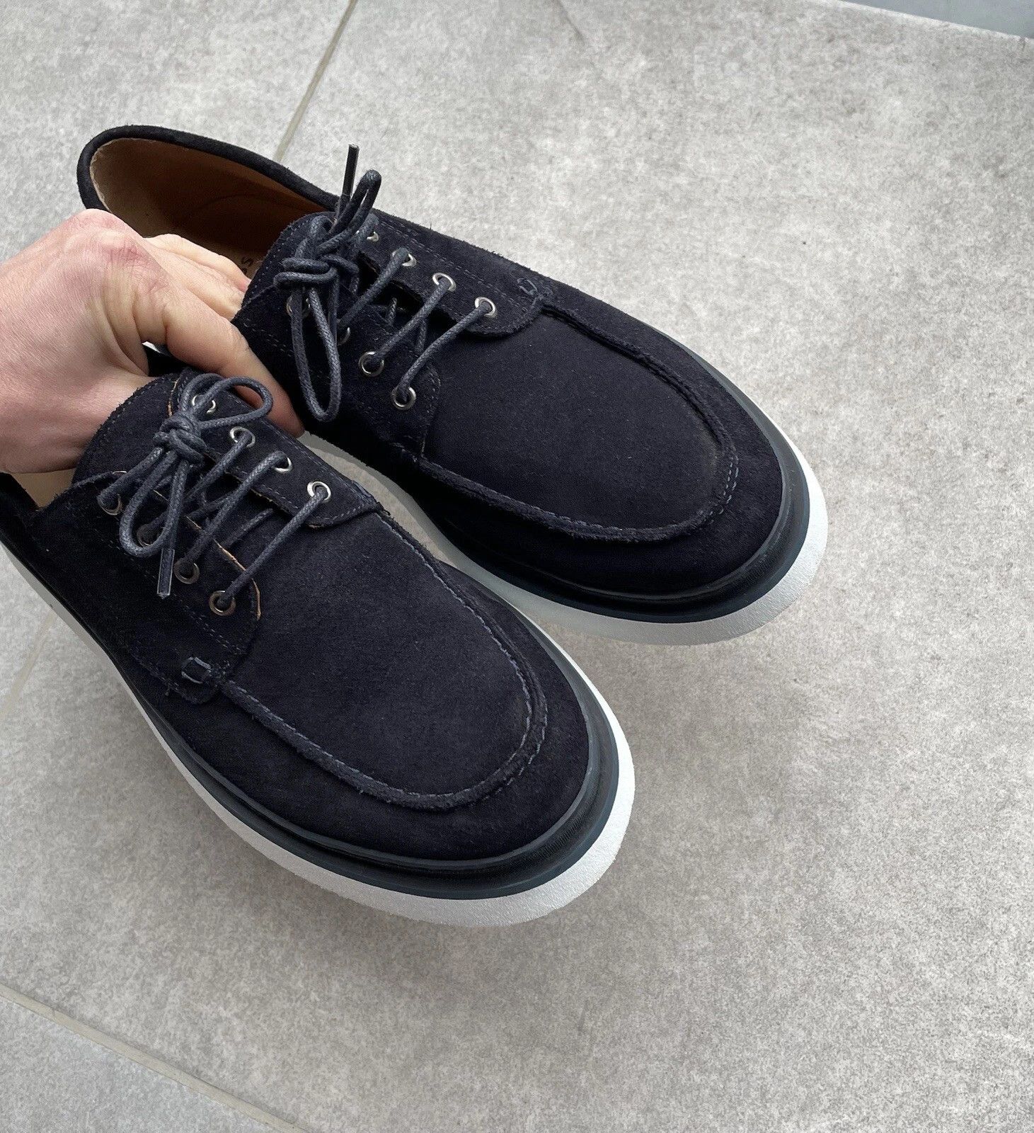 Hugo Boss Hugo Boss Mens Suede Shoes Rainard Derby Size 44 Size US 11 / EU 44 - 6 Thumbnail