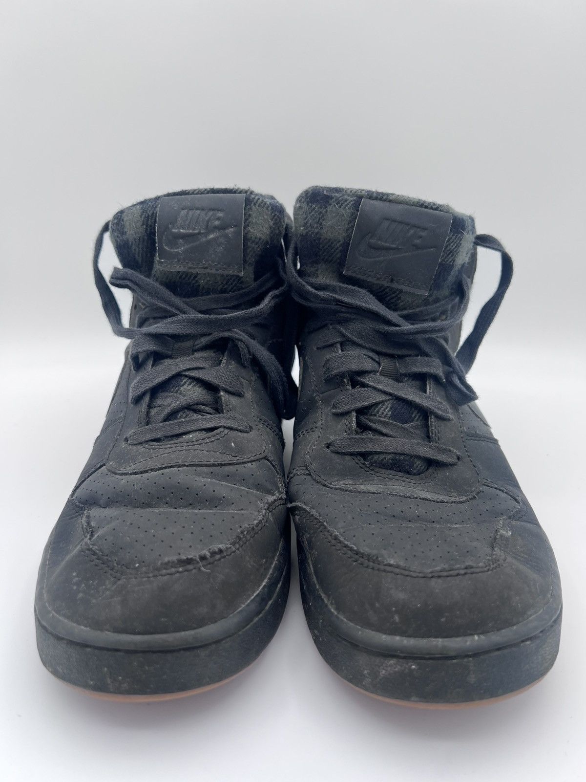 Nike Nike Court Borough Mid Mens Size 9 Black Plaid Anthracite Size US 9 / EU 42 - 2 Thumbnail