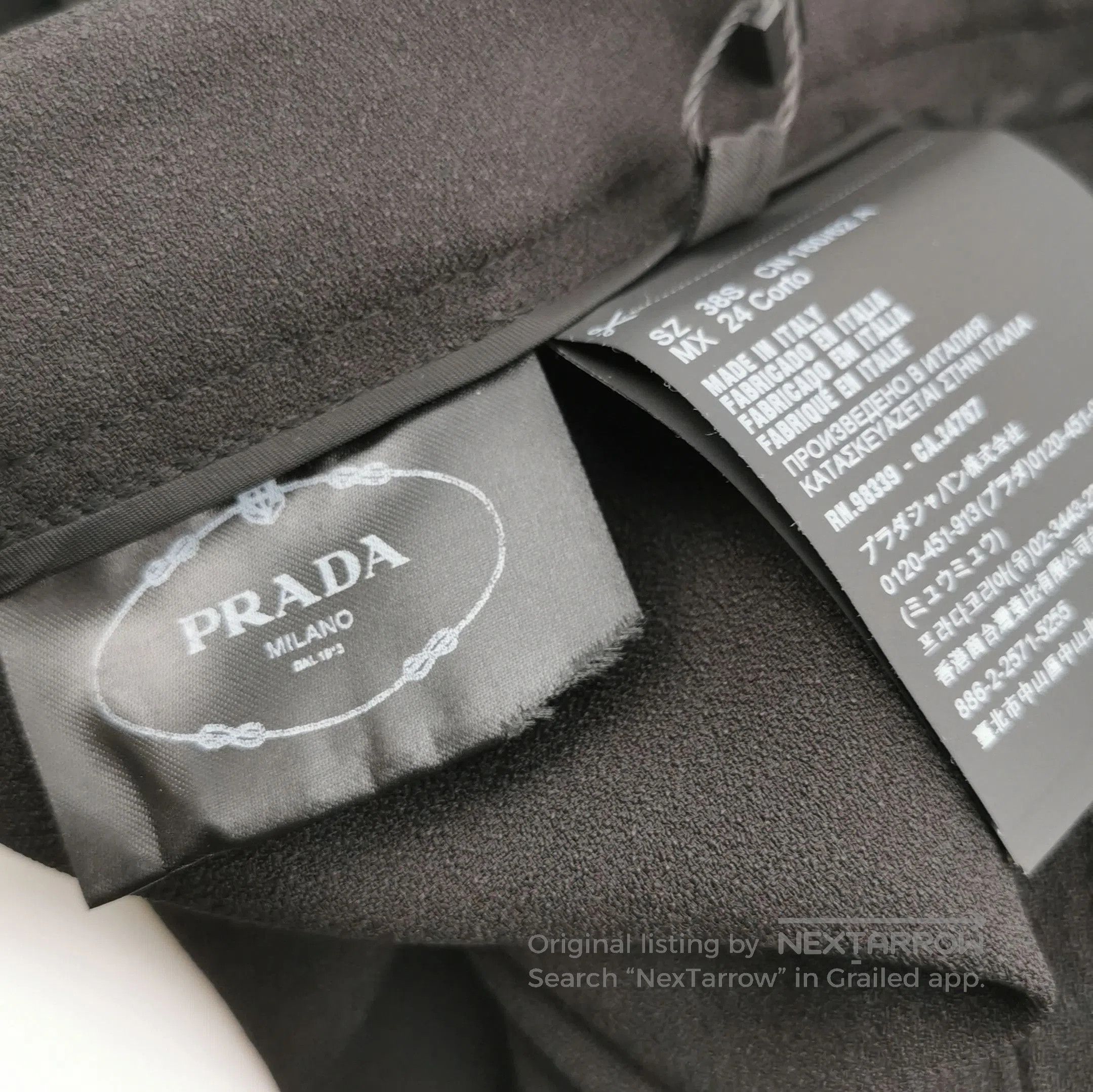 Prada Prada Black Tailored Trousers Size 38 . Size 37" - 8 Thumbnail