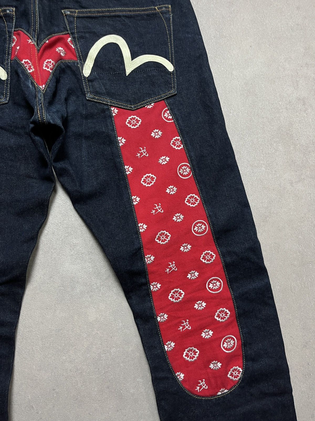 Evisu Evisu Big Embroidered Daicock Selvedge Jeans Size US 33 - 4 Thumbnail