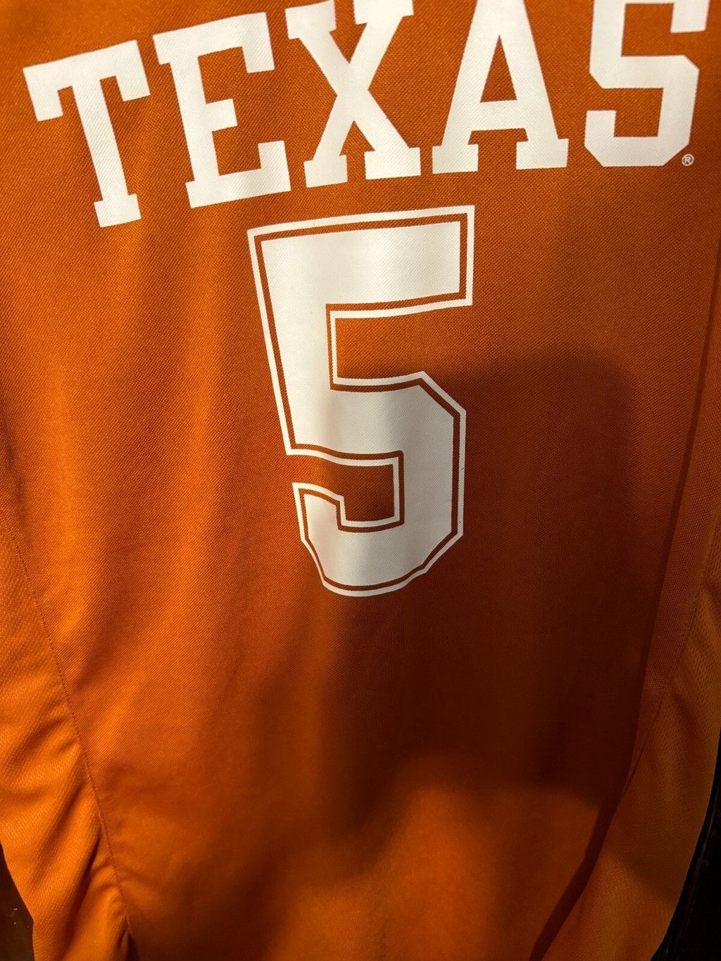 NCAA Texas Longhorns #5 Basketball Jersey Men's Size Med Orange Size US M / EU 48-50 / 2 - 3 Thumbnail