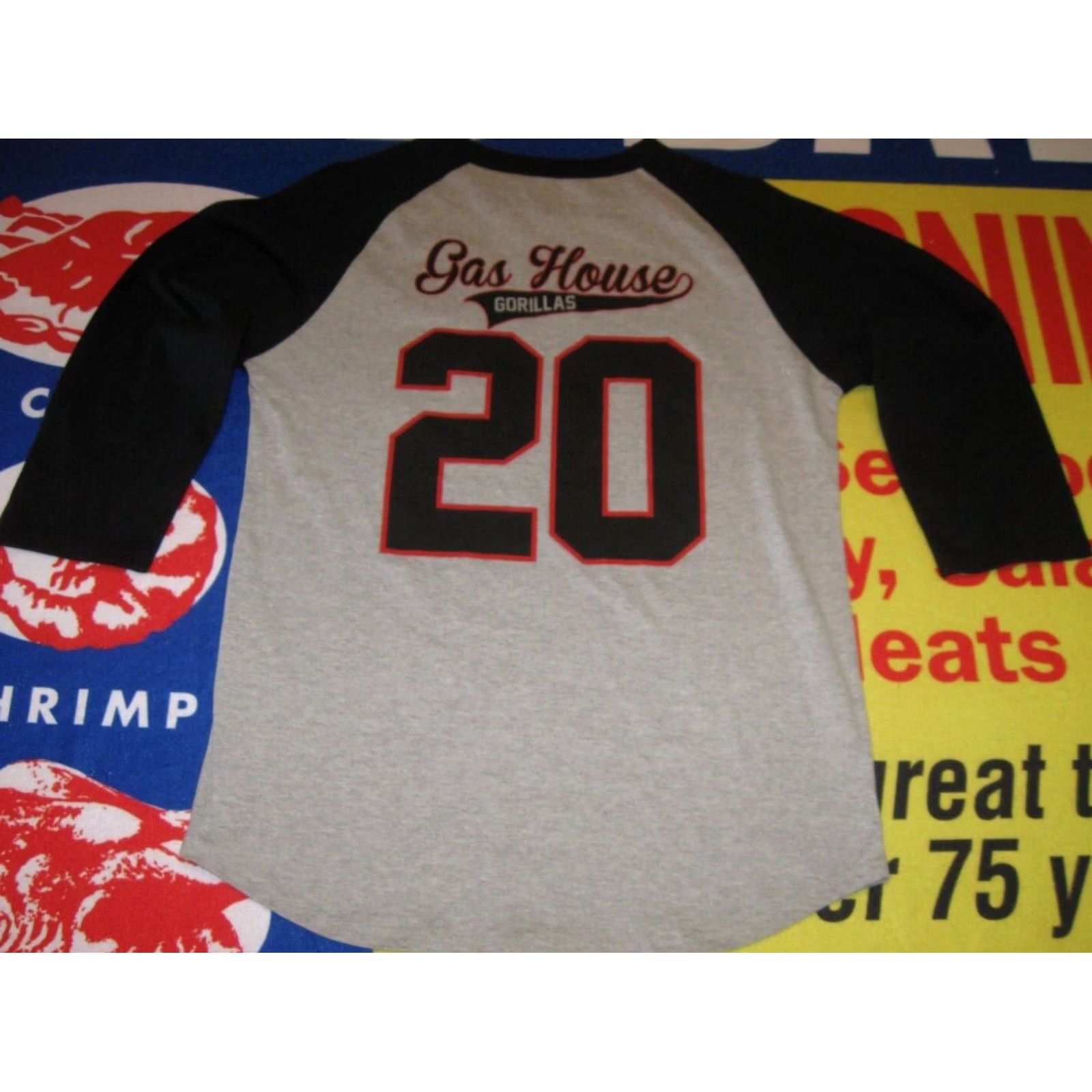 Vintage GAS HOUSE GORILLAS Raglan Shirt XS Looney Tunes Music ROCK & ROLLS Band Men's Size US XS / EU 42 / 0 - 5 Thumbnail