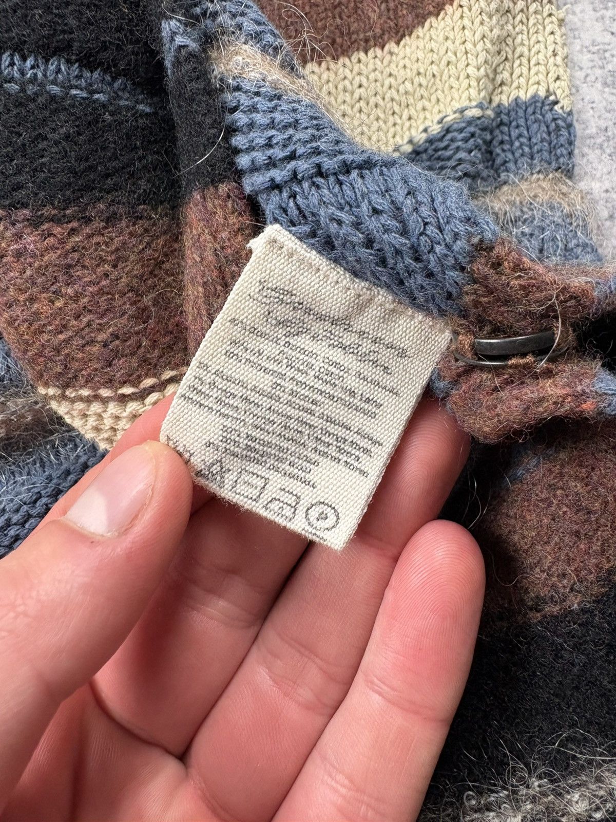 Gudrun Sjoden GUDRUN SJODEN Vintage Striped Wool Vest Luxury Streetwear Size S / US 4 / IT 40 - 8 Thumbnail