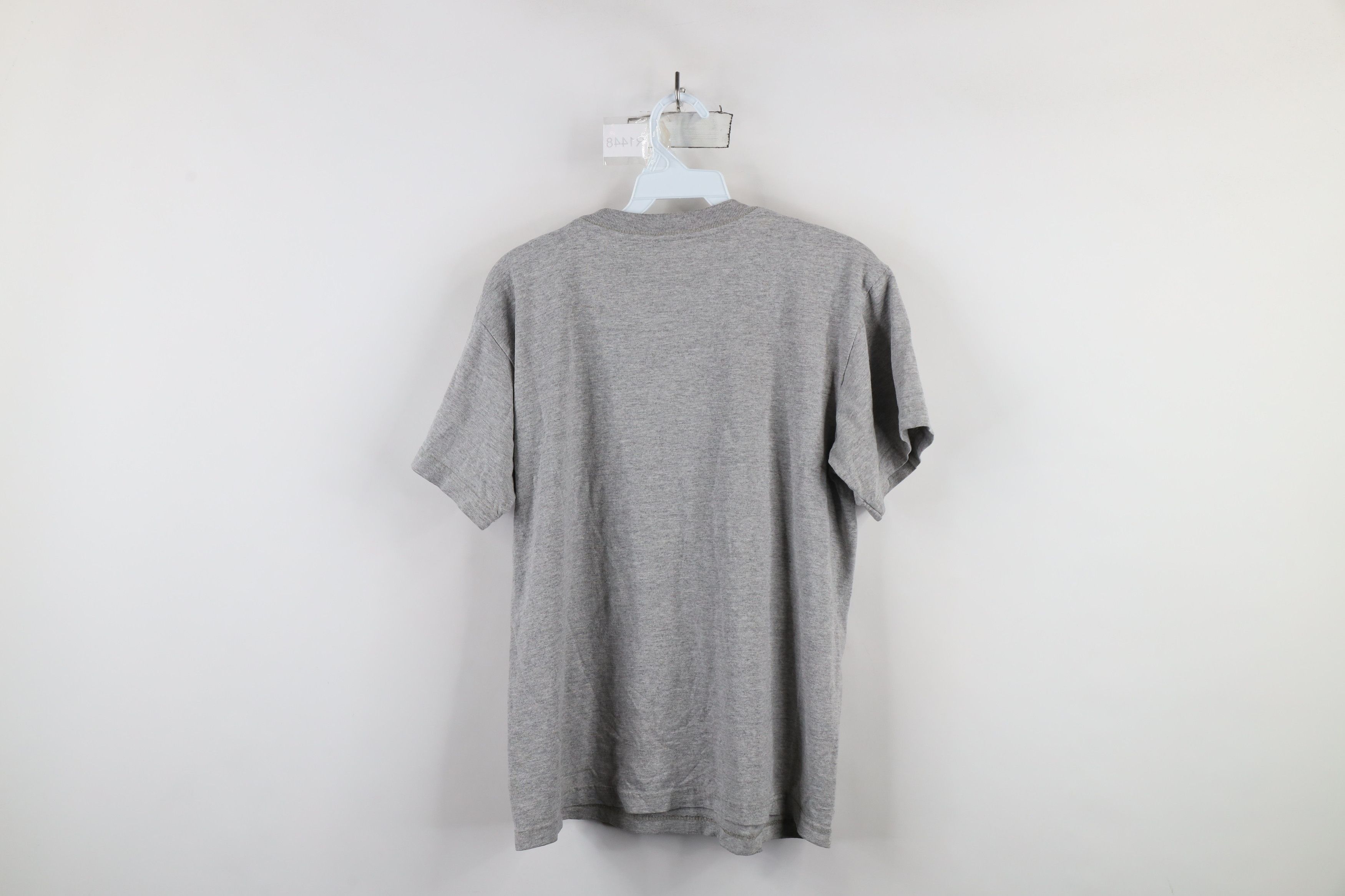 Nike × Vintage Vintage 90s Nike Travis Scott Mini Swoosh T-Shirt Gray Size US S / EU 44-46 / 1 - 12 Thumbnail