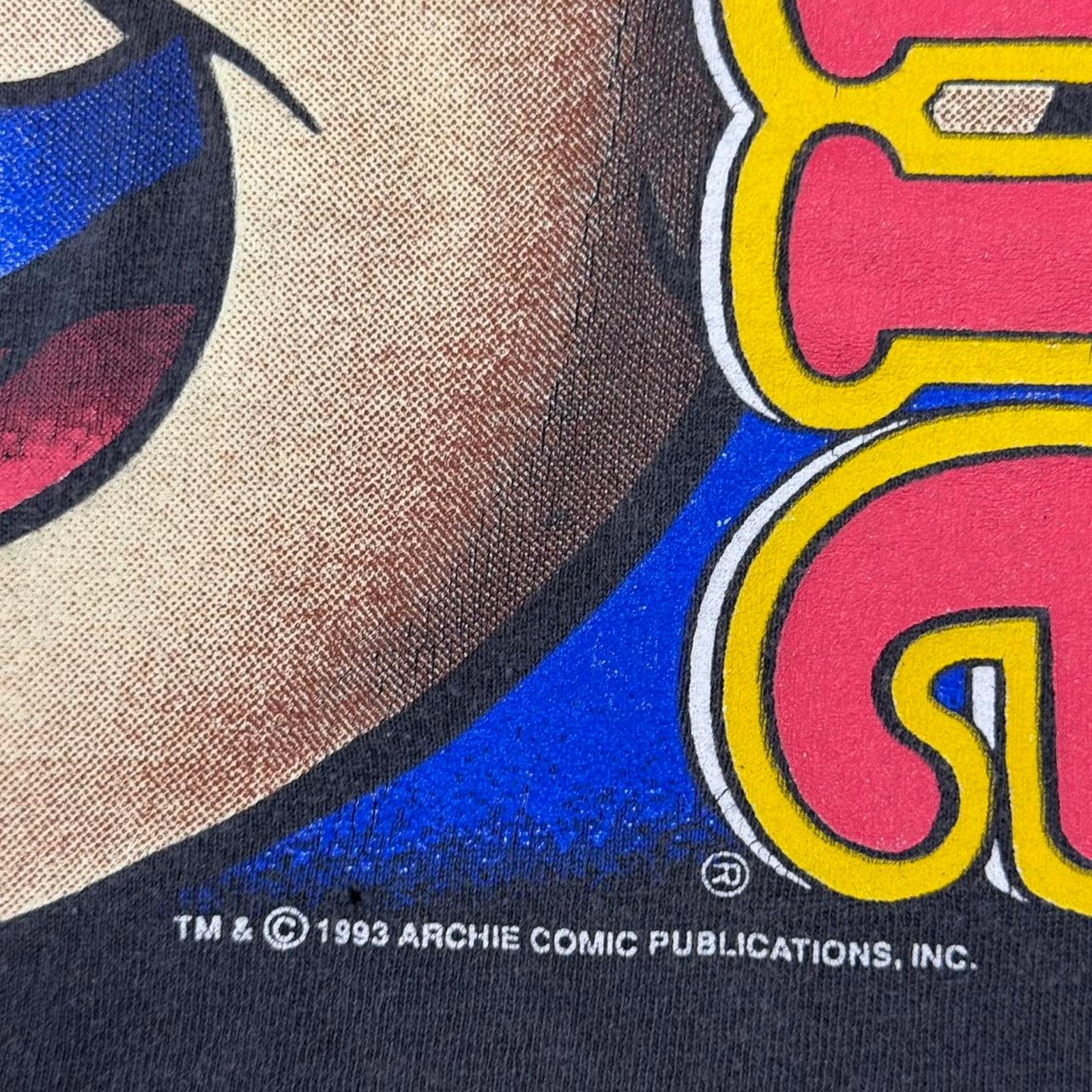 Vintage VINTAGE 1993 ARCHIE COMICS BIG FACE SINGLE STITCH PROMO TEE: Size US L / EU 52-54 / 3 - 3 Thumbnail