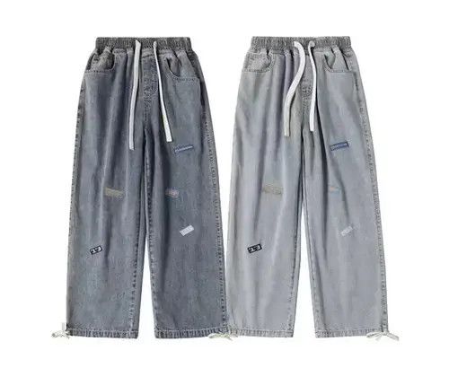 Japanese Brand 22SS Indigo Union Light Blue Denim Stitching Patchwork Pants Size US 30 / EU 46 - 2 Thumbnail