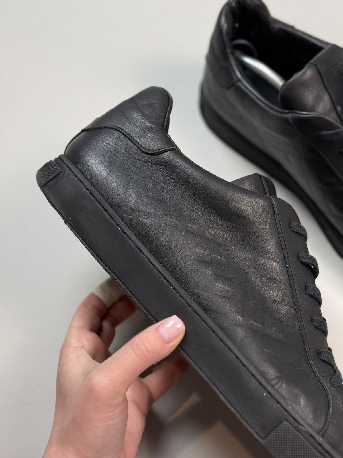 Fendi Fendi Leather Monogram FF Low Top Lace Up Sneakers Shoes Size US 14 / EU 47 - 5 Thumbnail