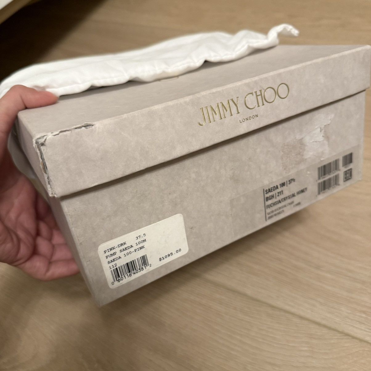 Jimmy Choo Nib Jimmy Choo Saeda 100 Embellished Ankle Strap Pumps Size US 7.5 / IT 37.5 - 8 Thumbnail