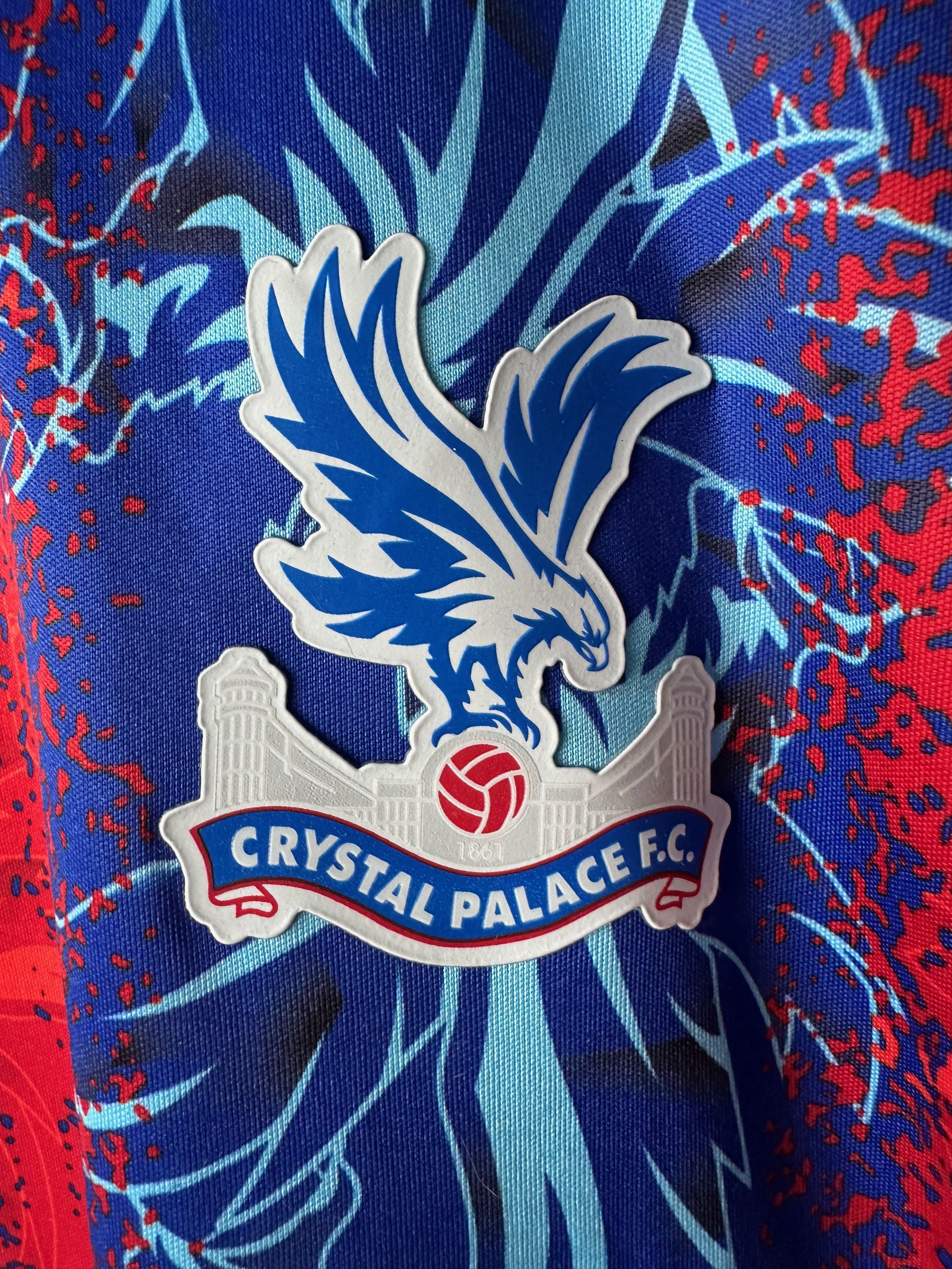 Macron 2024 Crystal Palace Soccer Football jersey shirt cup home Size US L / EU 52-54 / 3 - 7 Thumbnail