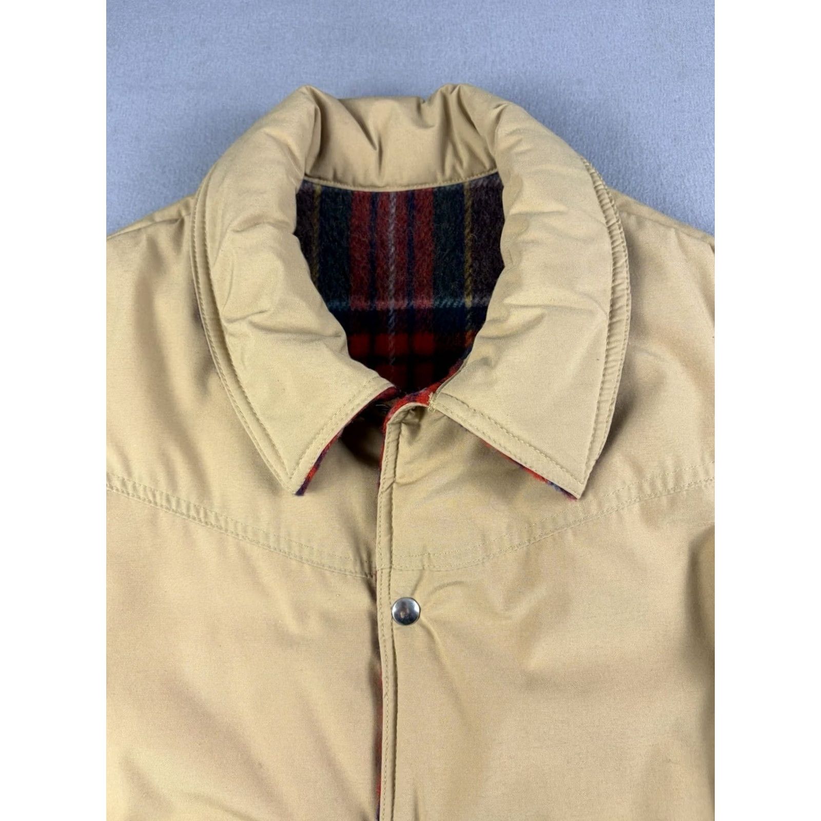 Penfield VINTAGE Penfield Vest Mens L Beige Nylon Lined Puffer USA Made Outdoors 80s Mens Vest L Size US L / EU 52-54 / 3 - 2 Thumbnail