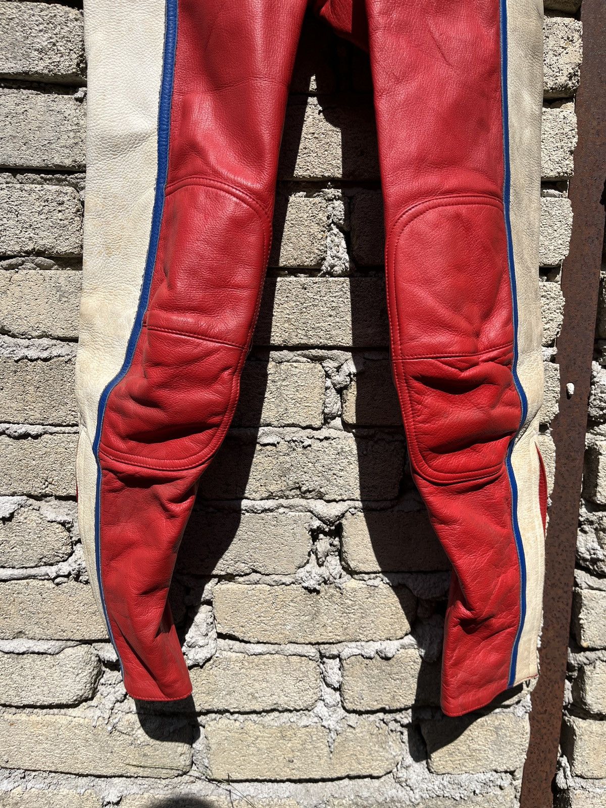 Genuine Leather × Vintage Kushitani Hamamatsu 2 Pieces Overall Leather Racing Set Size US 30 / EU 46 - 21 Thumbnail