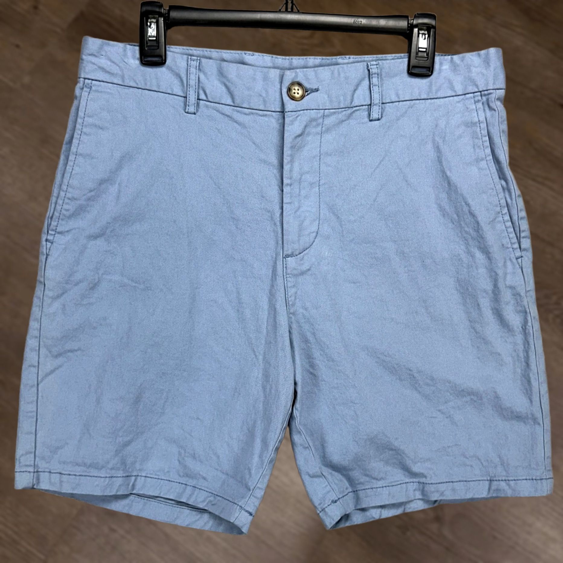 Old Navy Old Navy Built-In Flex Mens Slim Khakis Shorts 34 Light Blue Flat Front Stretch Khakis Casual Pockets Denim? No Size US 34 / EU 50 - 1 Thumbnail
