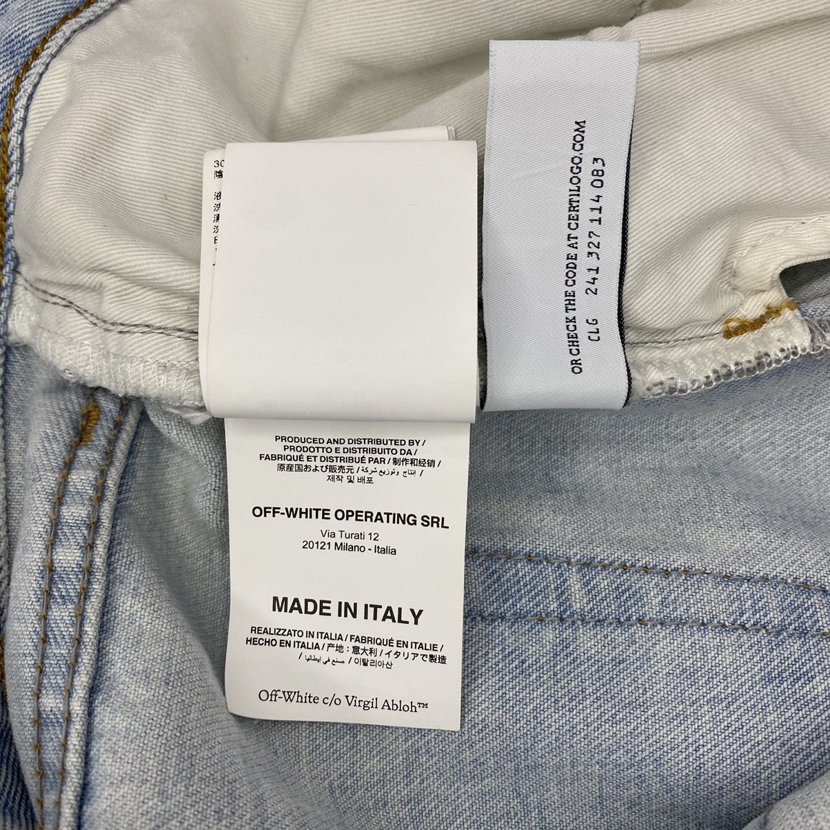 Off-White Off White Corp Distress Skinny Jeans Size 32" / US 10 / IT 46 - 11 Thumbnail