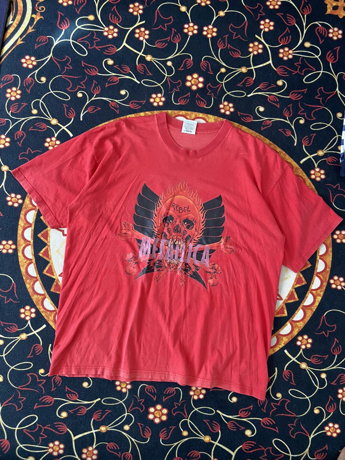 Band Tees × Vintage METALLICA REBEL PUSHEAD Size US XXL / EU 58 / 5 - 1 Thumbnail